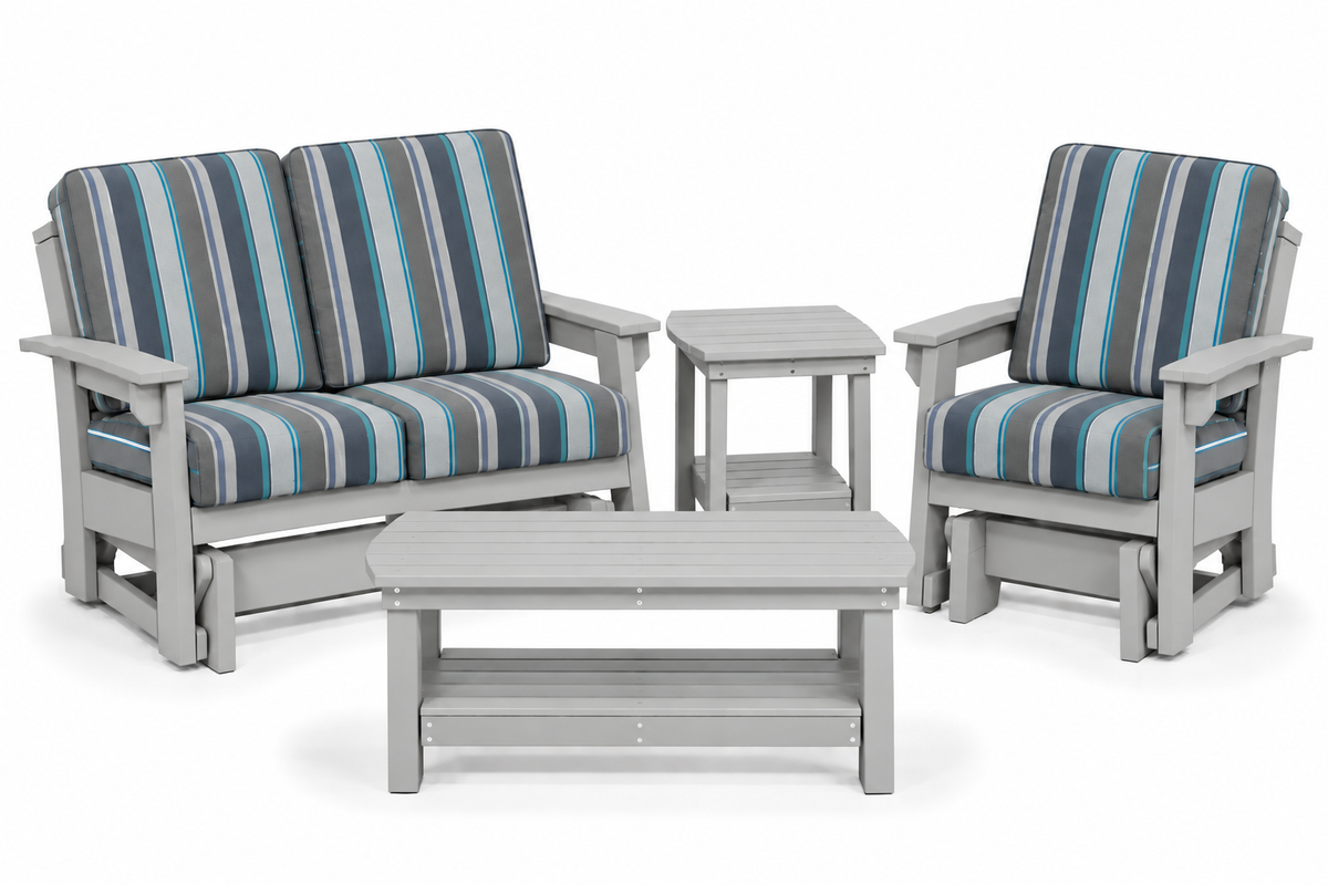 4- Piece Malibu Lounge Gliders Set - Sunbrella® Fabric