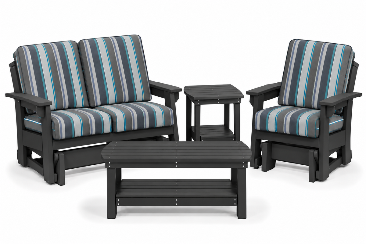 4- Piece Malibu Lounge Gliders Set - Sunbrella® Fabric