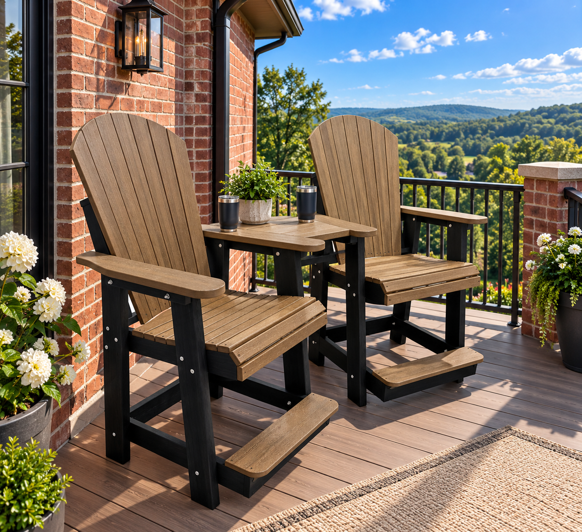 Lakeside Counter Height Tete-a-tete
