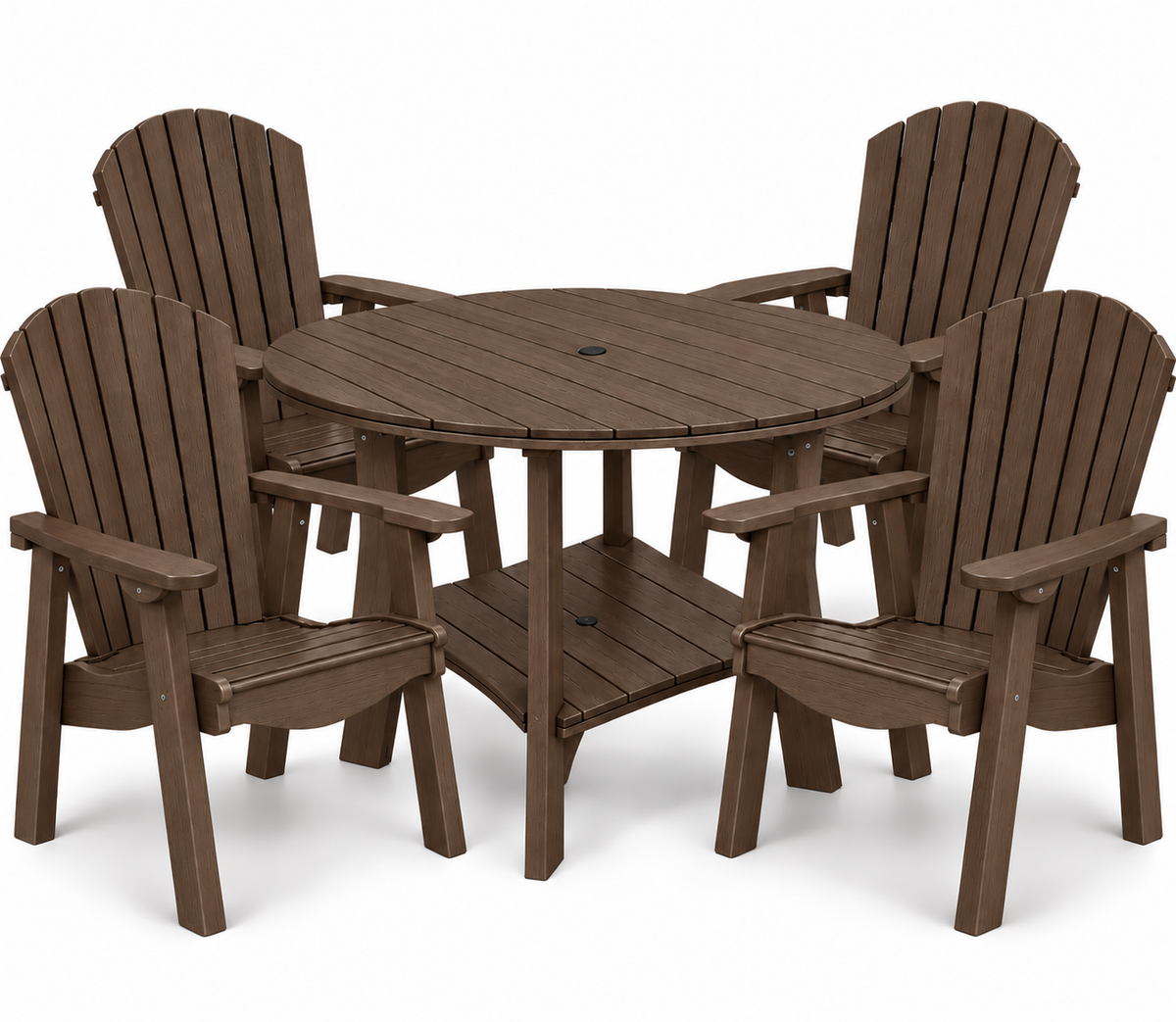 5-Piece Harmony Adirondack Dining Table Set