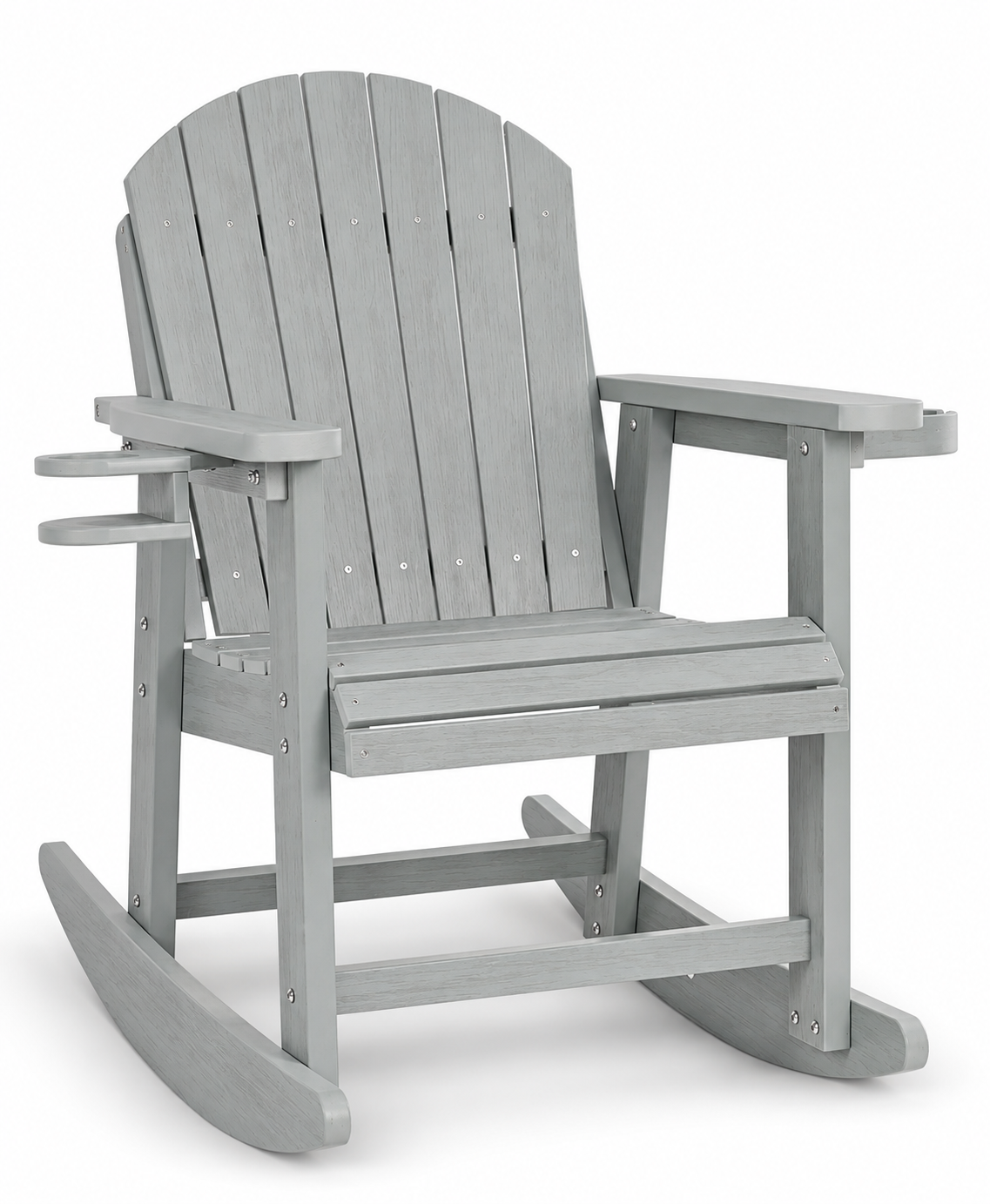 Adirondack Porch Rocker With Wine & Cup Holders