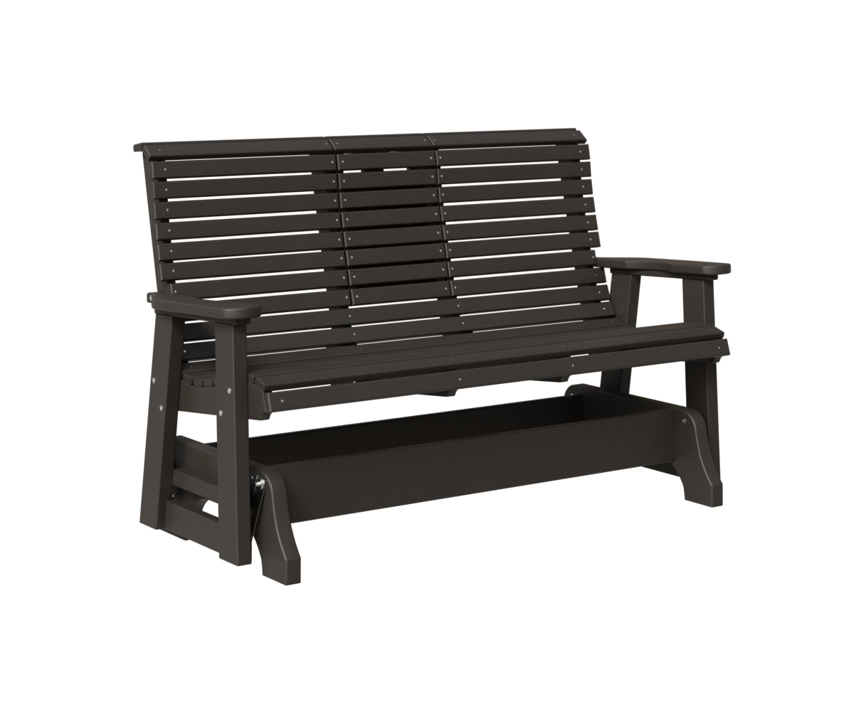 Classic 5' Rollback Loveseat Glider With Flip Down Console