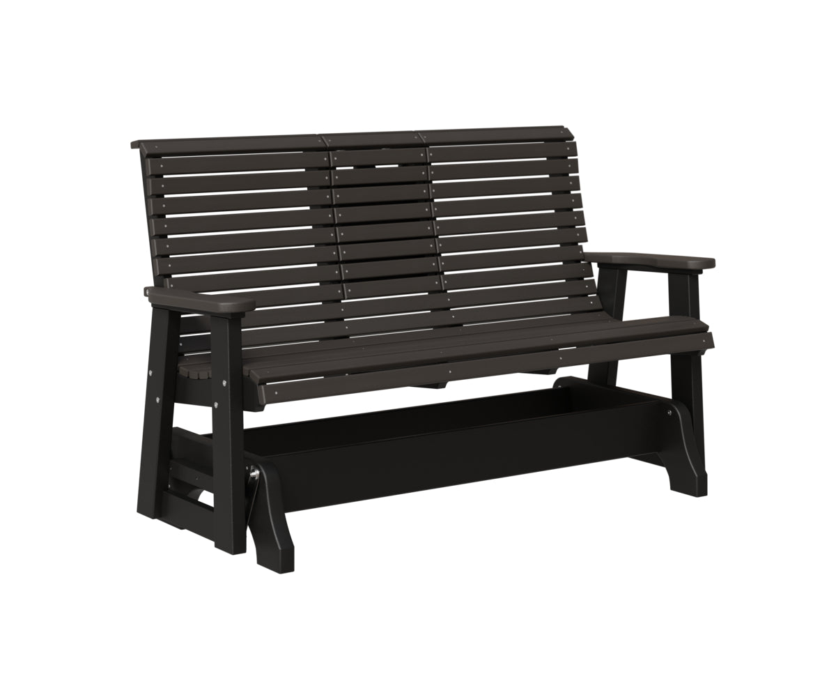 Classic 5' Rollback Loveseat Glider With Flip Down Console