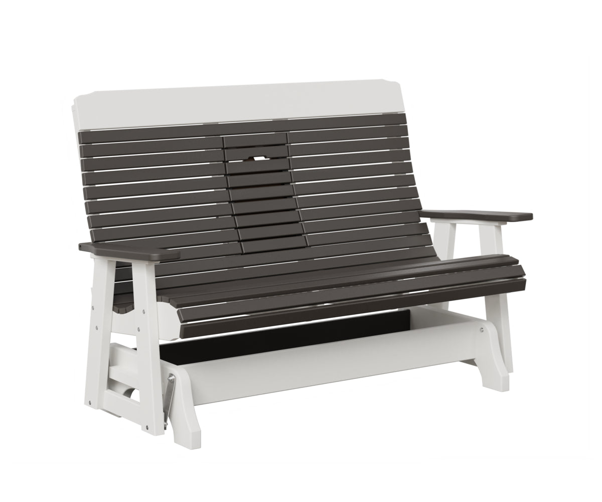 Traditional Loveseat Glider With Flip Down Console