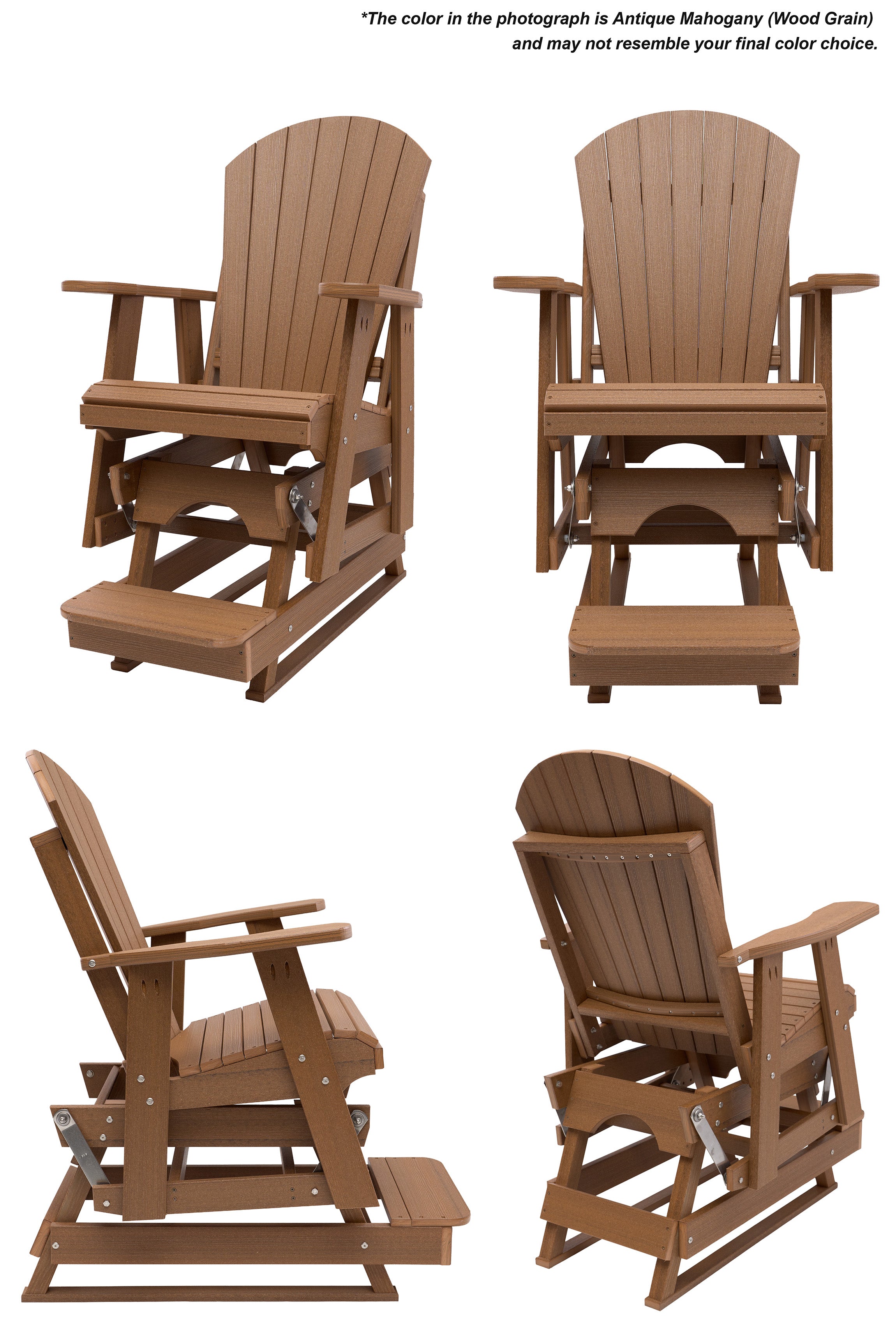 Adirondack Single Counter Height Glider