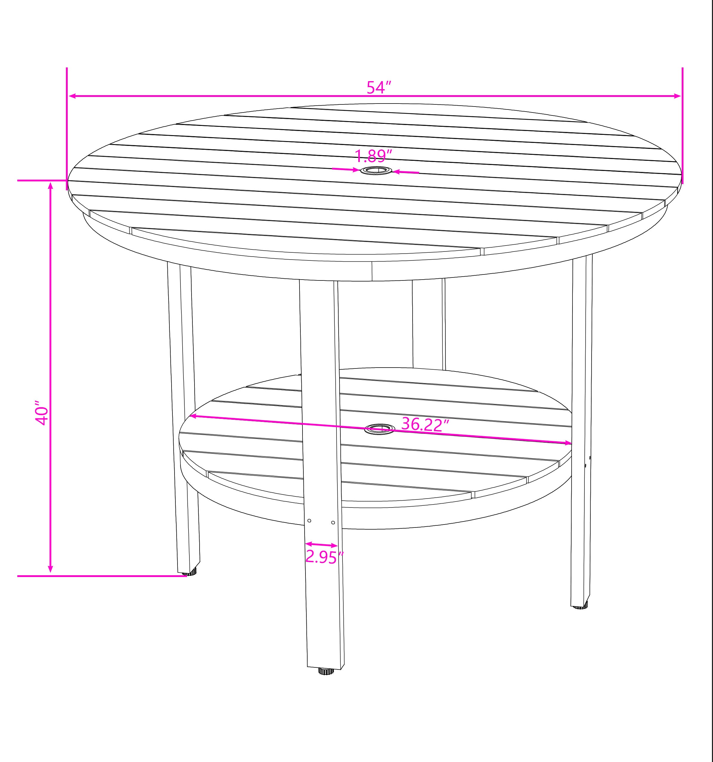 DURAWEATHER POLY® 5-Piece Outdoor Counter Height Dining Table Set