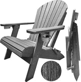 DURAWEATHER POLY® Folding Adirondack Chair with Collapsible Cup & Wine Holders King Size