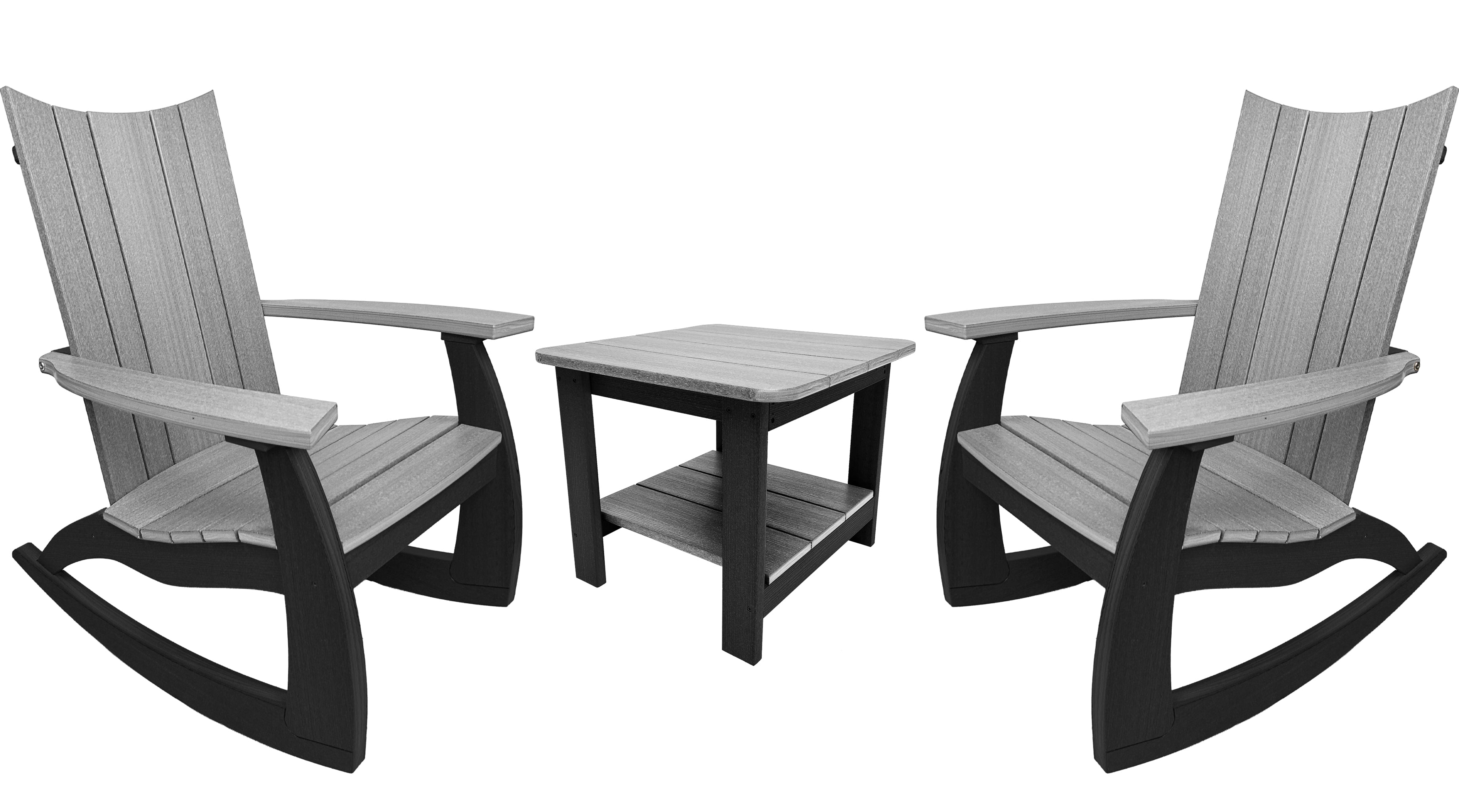 3-Piece Edge Modern Porch Rocker Set