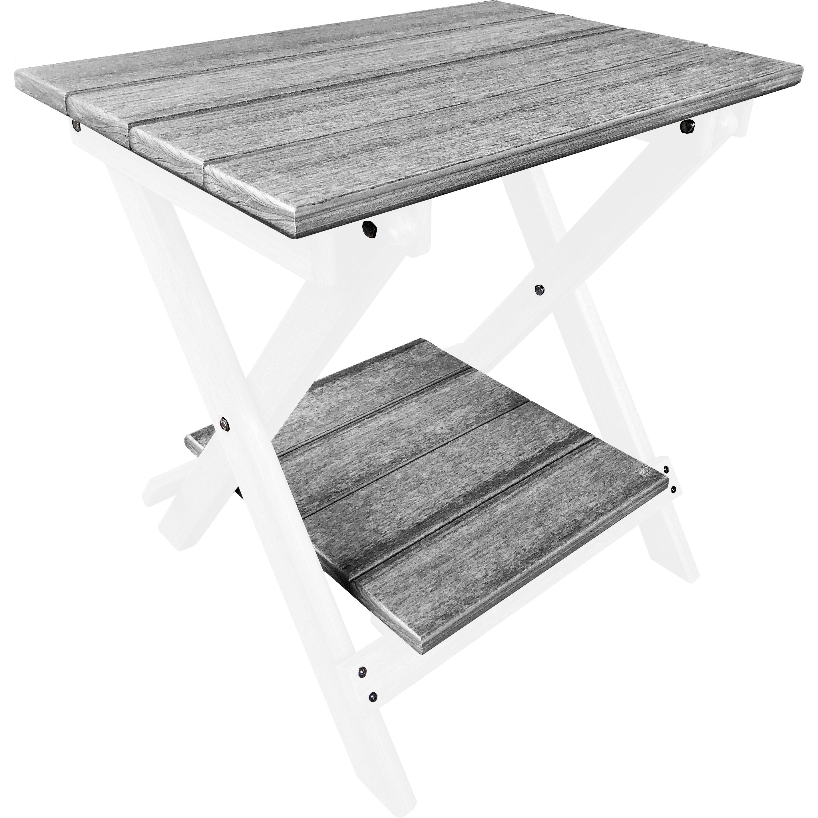 Folding Side Table w/ Removable Serving Tray - Ships Fully Assembled