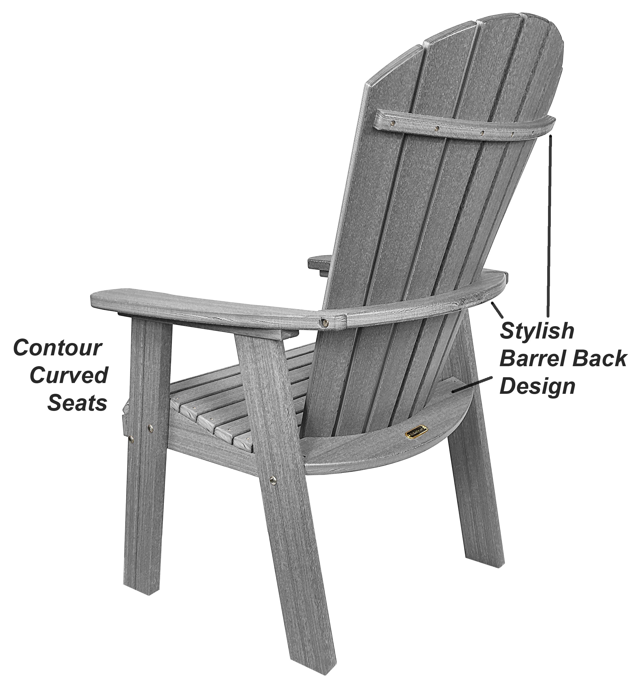 5-Piece Oceanview Adirondack Dining Set - Fully Assembled