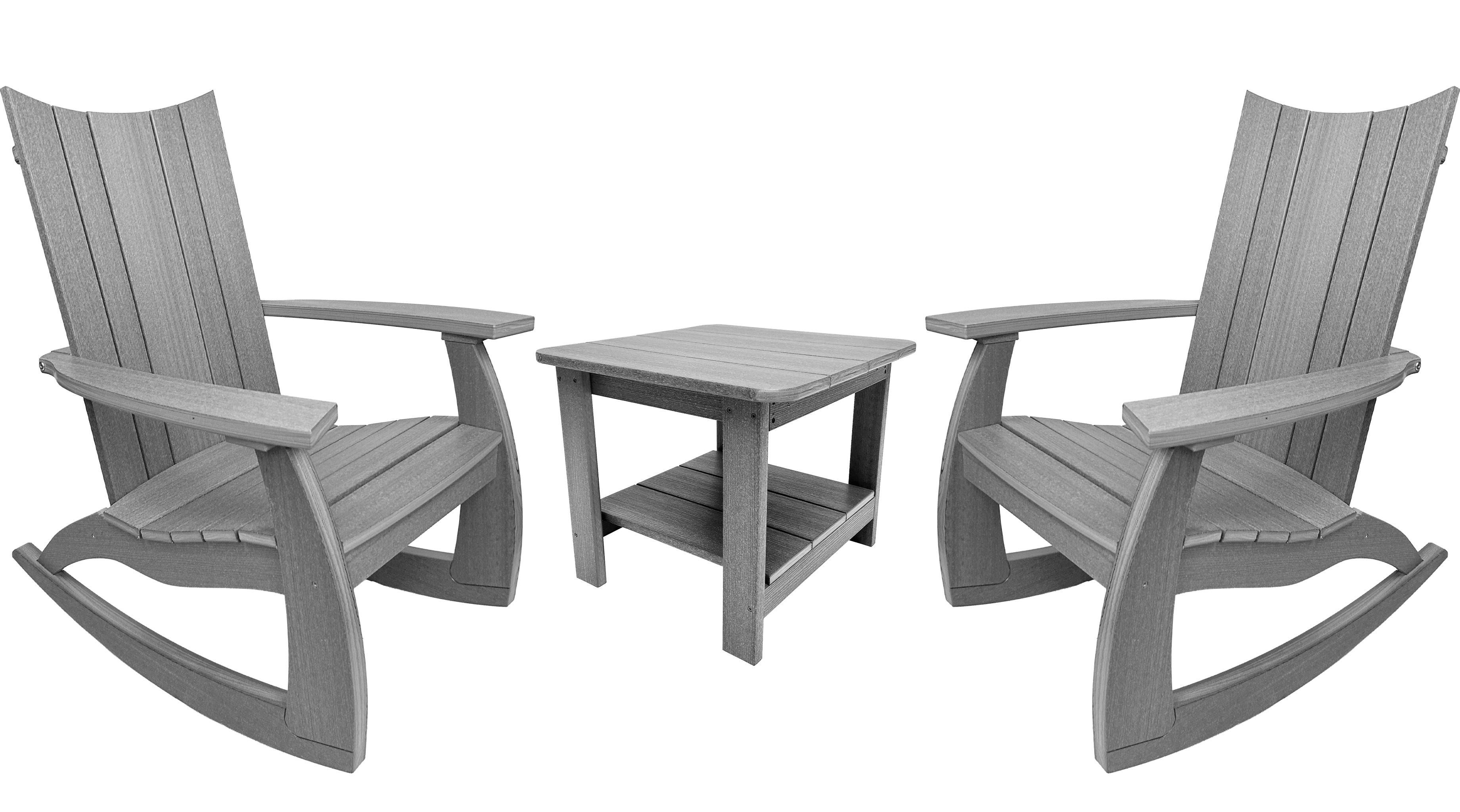 3-Piece Edge Modern Porch Rocker Set