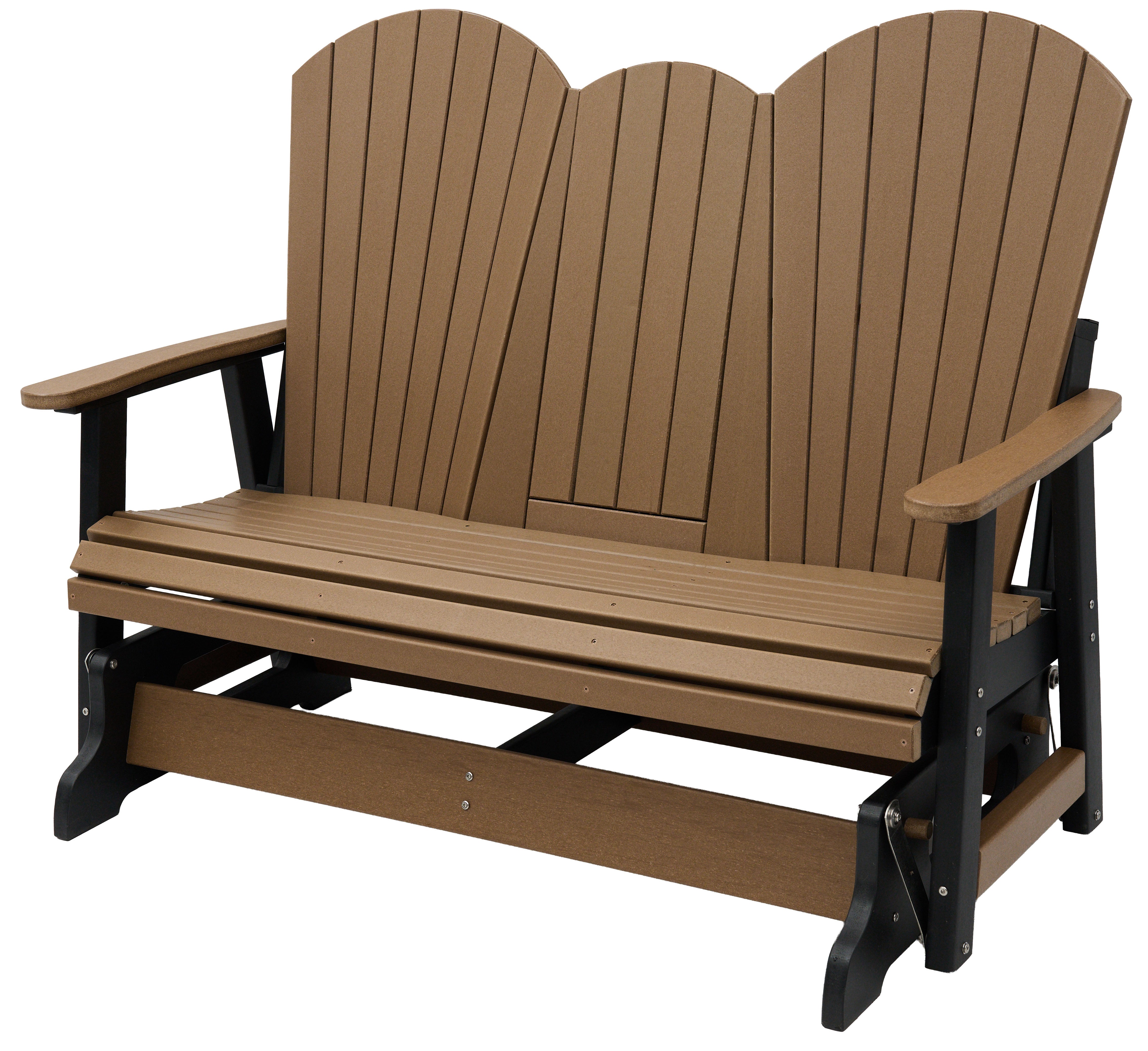 Classic Adirondack 5'ft Glider Console with Cupholders