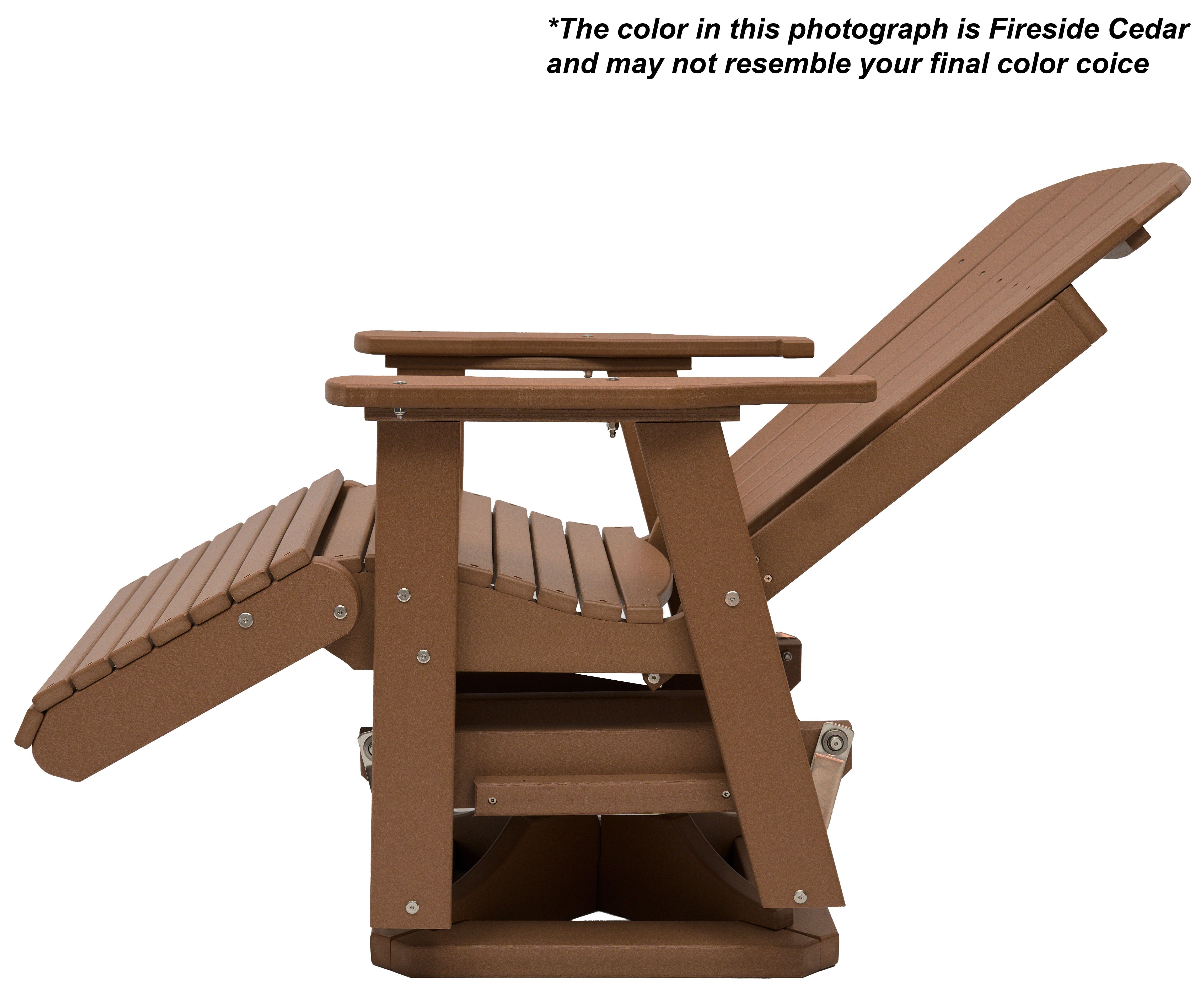 Swivel And Reclining  King Size Adirondack Chair