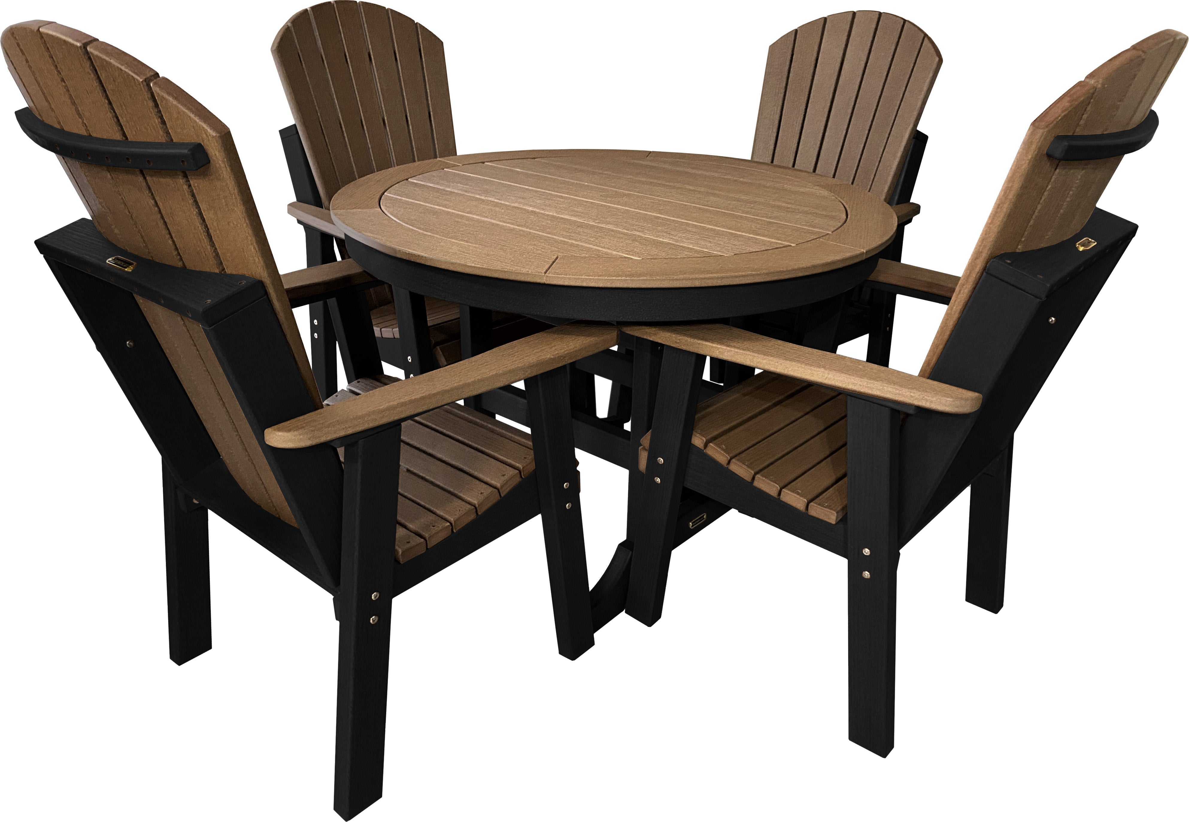 DURAWEATHER POLY® 5-Piece Adirondack Dining Table Set