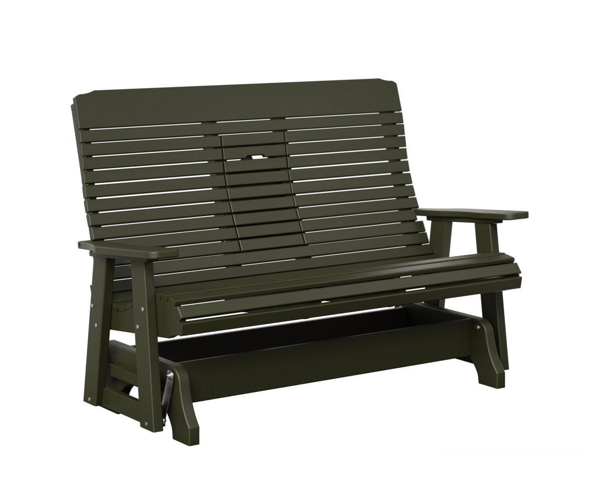 Traditional Loveseat Glider With Flip Down Console