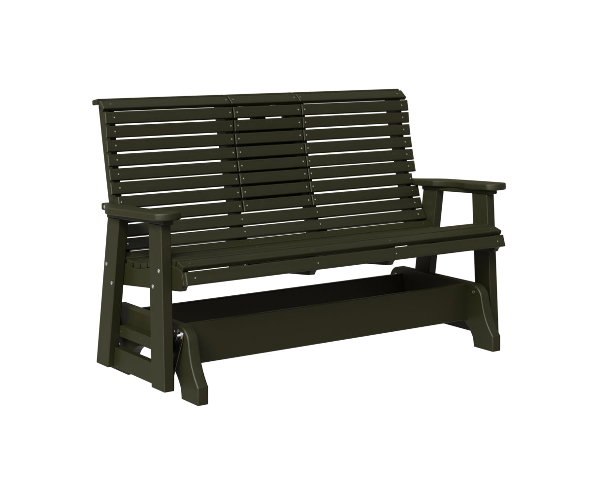 Classic 5' Rollback Loveseat Glider With Flip Down Console