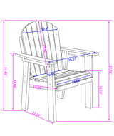 DURAWEATHER POLY® 9-Piece Extendable Outdoor Adirondack Dining Table Set