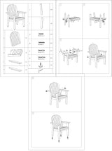 DURAWEATHER POLY® 5-Piece Outdoor Dining Table Set