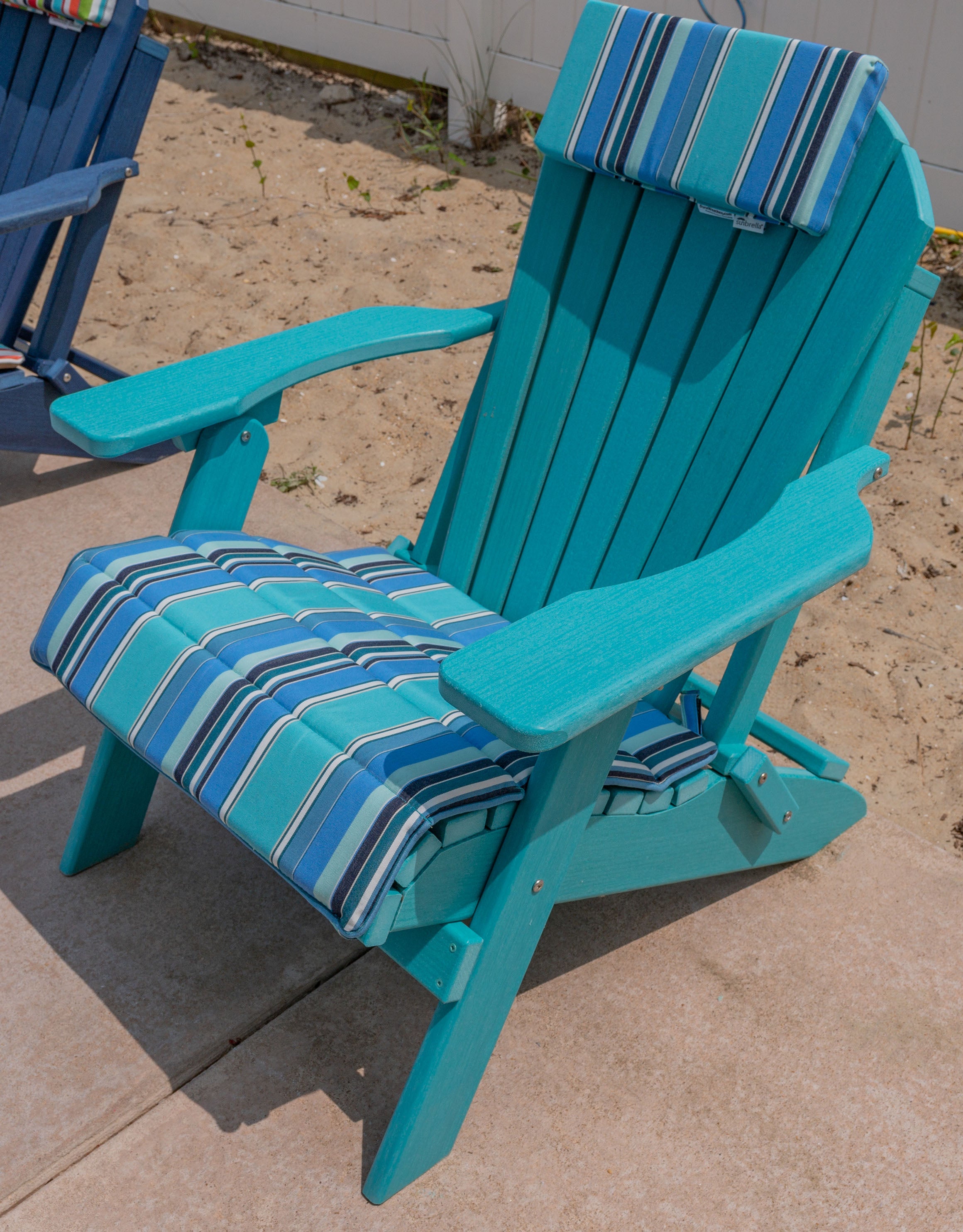 Folding And Stationary Adirondack Chair Seat Cushions Sunbrella® Fabric (18 Colors Options!)