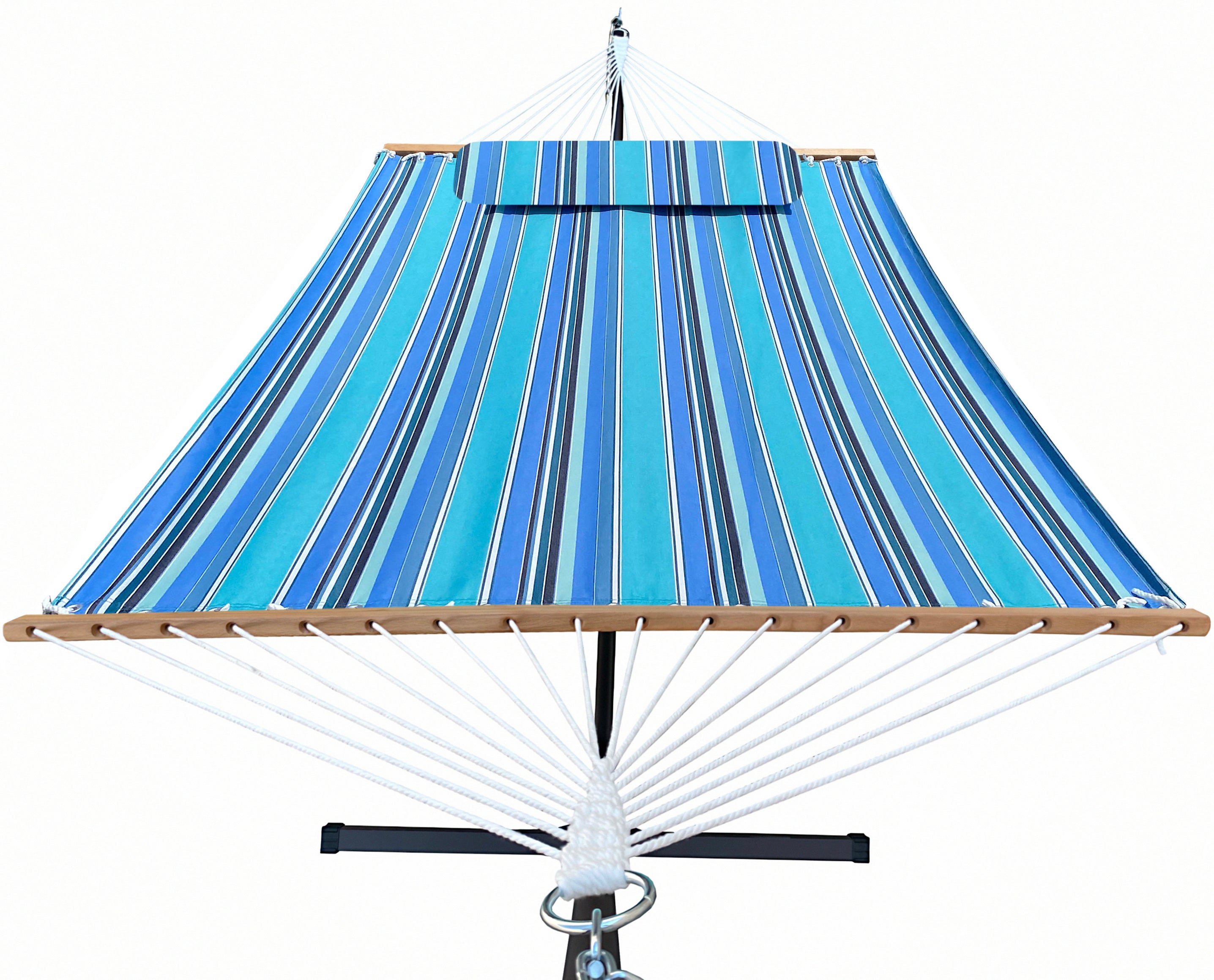 DURAWEATHER POLY® Hammock with Steel Stand and Pillow in Sunbrella Fabrics