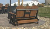 DuraWeather Poly Adirondack 5FT Glider Console w/2 Cupholders