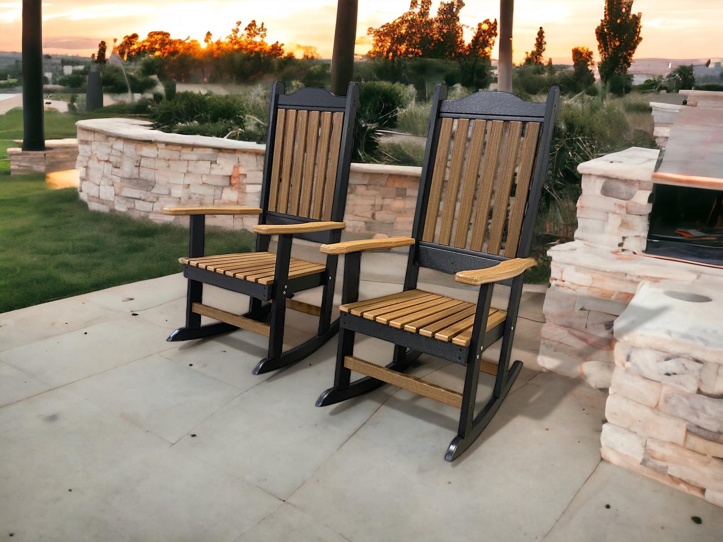 DURAWEATHER POLY English Garden Porch Rocker