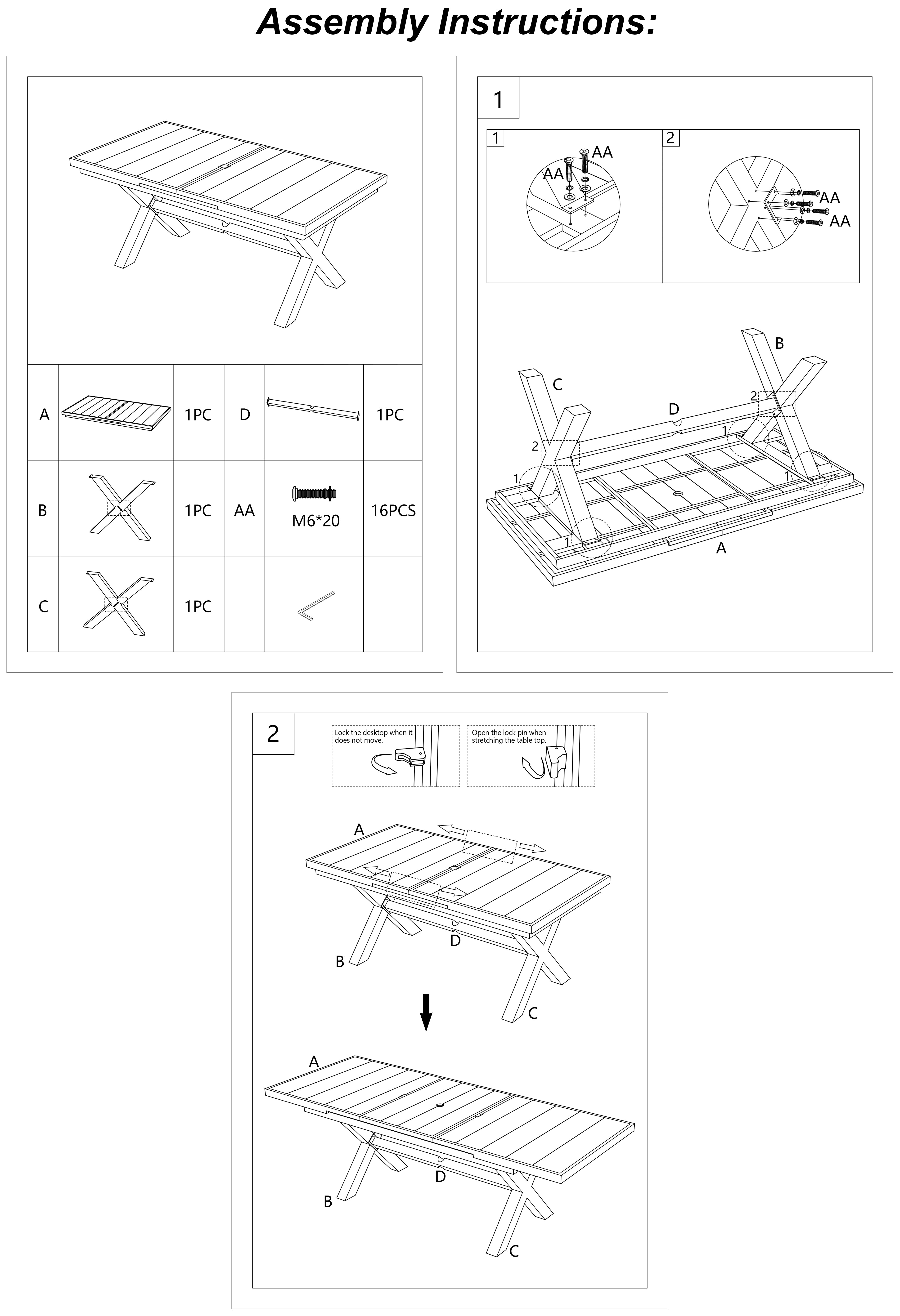 DURAWEATHER POLY® 9-Piece Extendable Outdoor Adirondack Dining Table Set