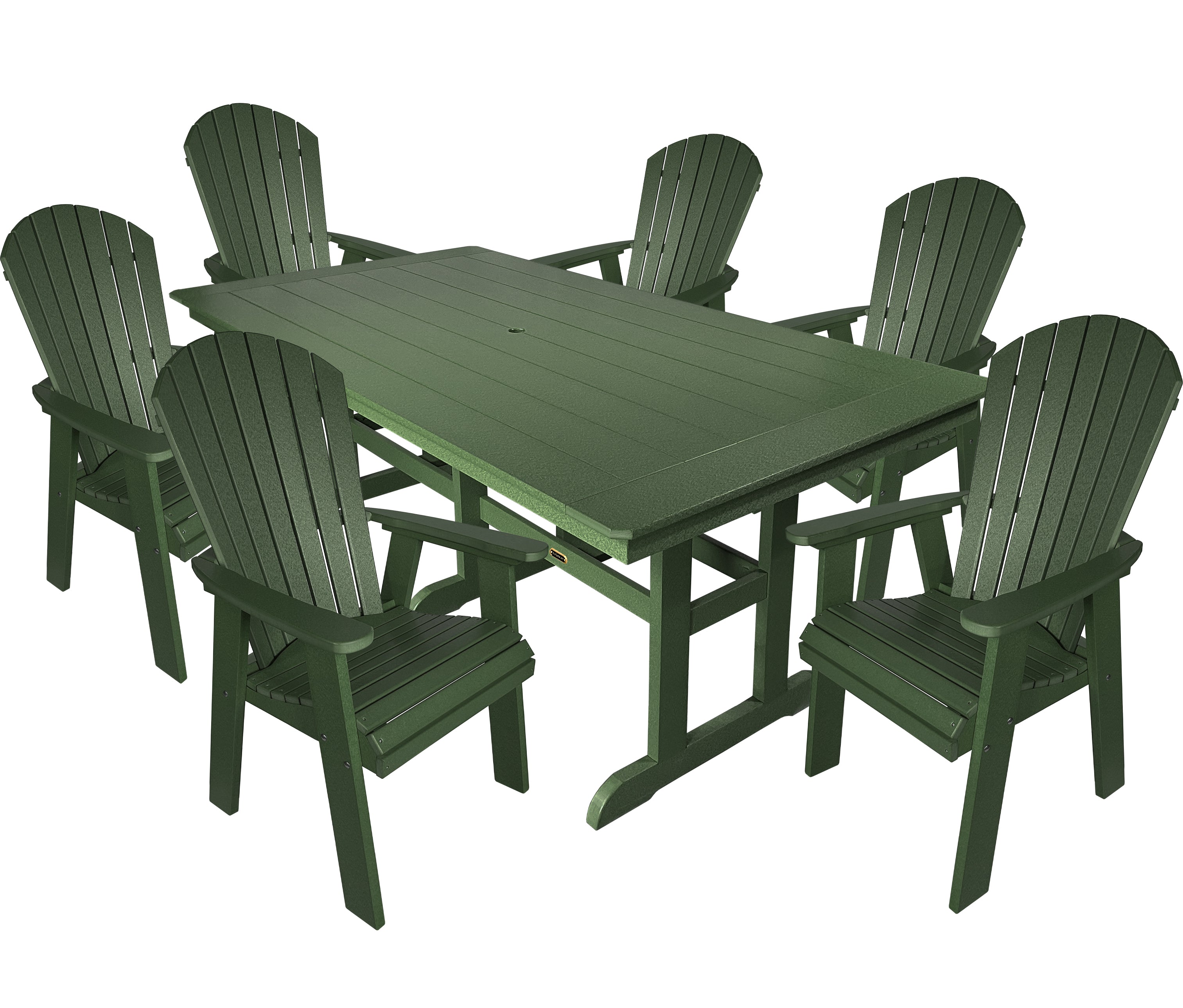 7-Piece Oceanview Adirondack Dining Set - Fully Assembled