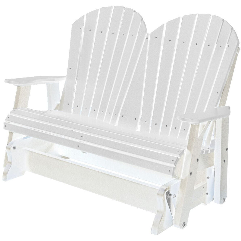 DuraWeather Poly® Adirondack Loveseat Double Glider I Outdoor Patio