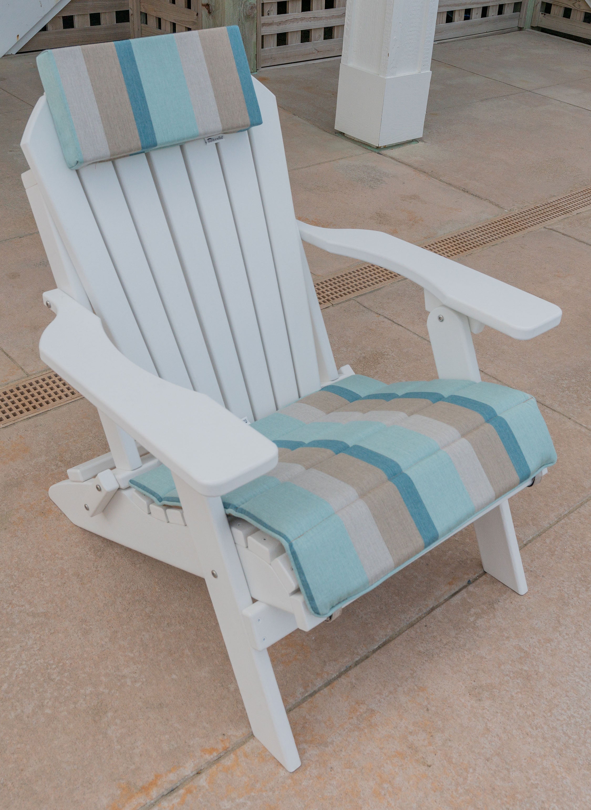 Folding And Stationary Adirondack Chair Seat Cushions Sunbrella® Fabric (18 Colors Options!)