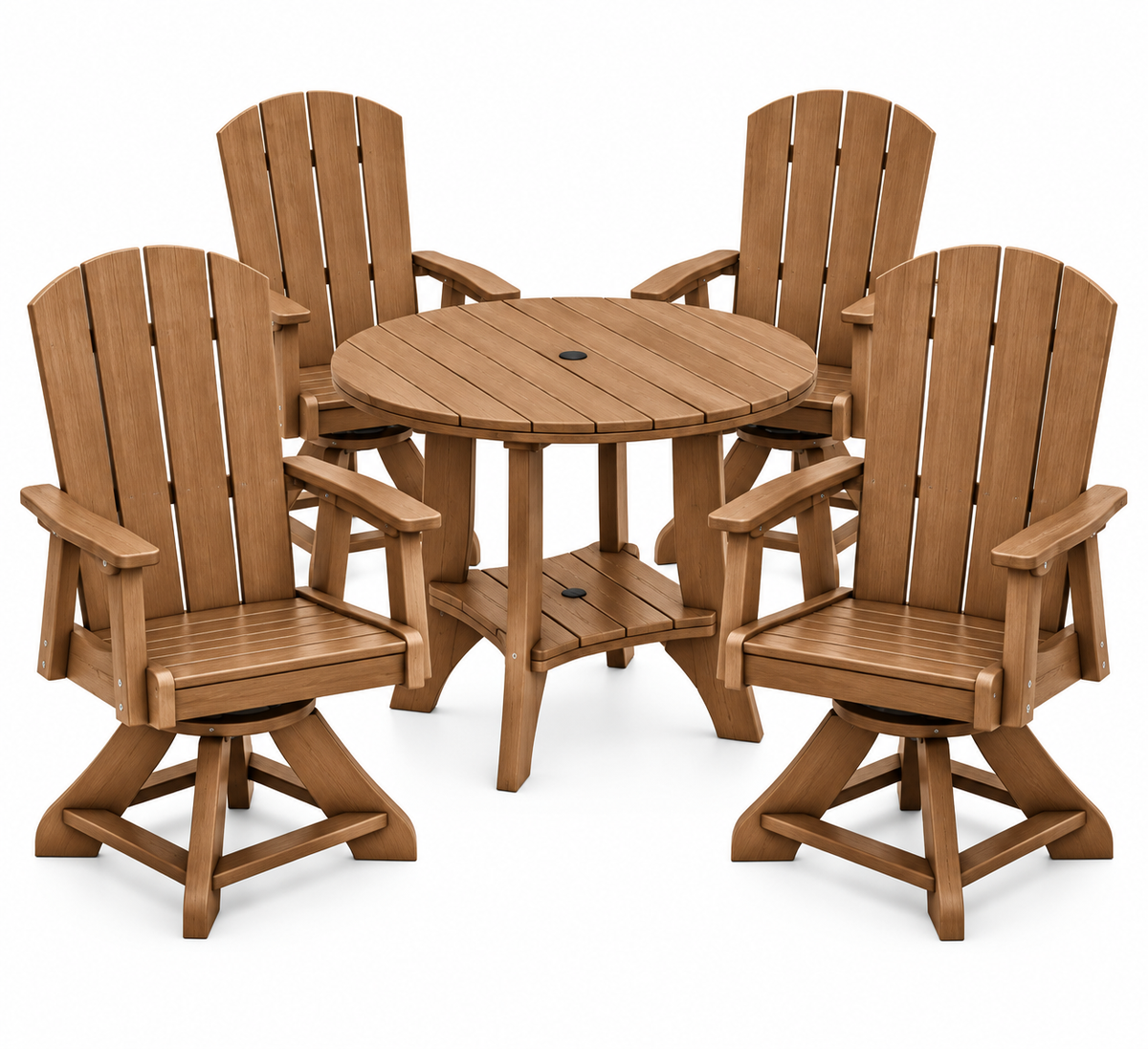 5-Piece Haven 36" Round Swivel Dining Set