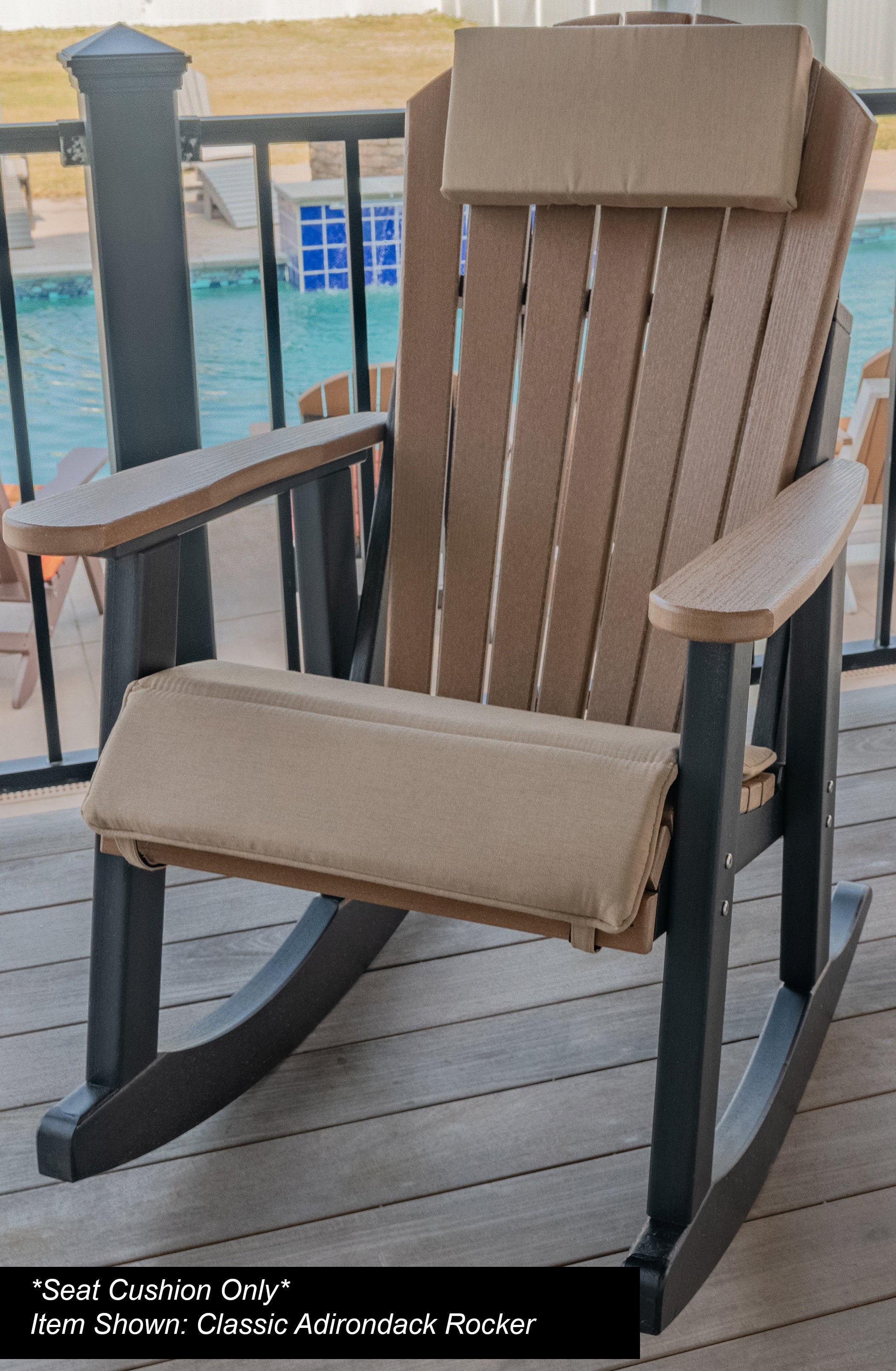 Dining, Counter, Rocker, & Glider Chair Seat Cushions Sunbrella® Fabric (18 Colors Options!)