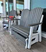 QUICK SHIP - DuraWeather Poly&reg; Swivel Glider Adirondack Chair