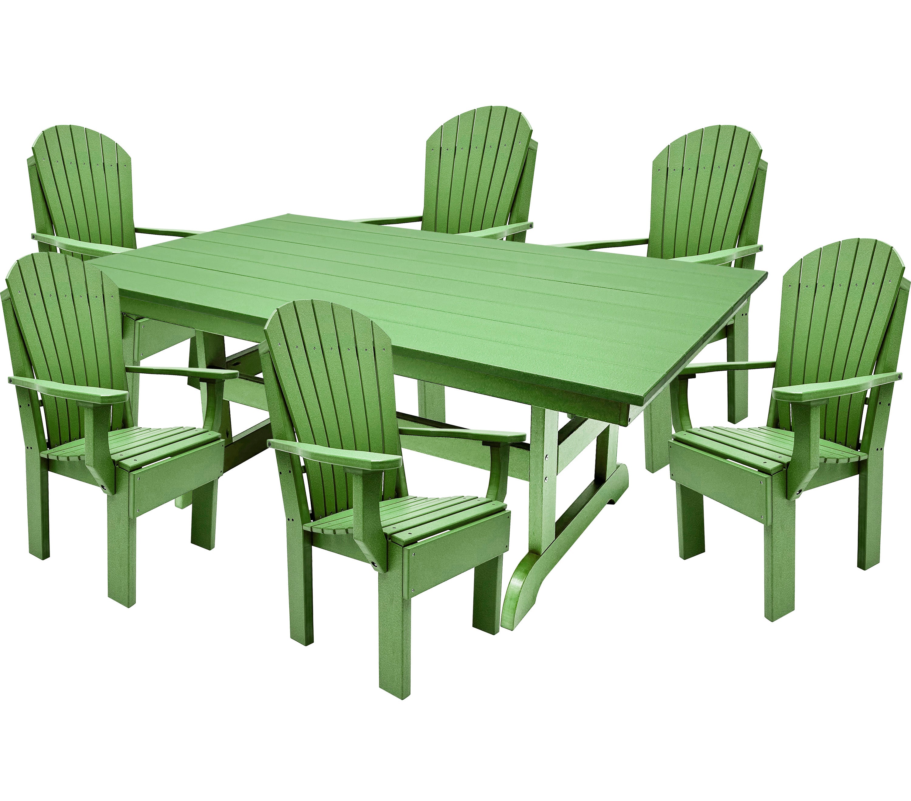 7-Piece Farmhouse Adirondack Dining Table Set