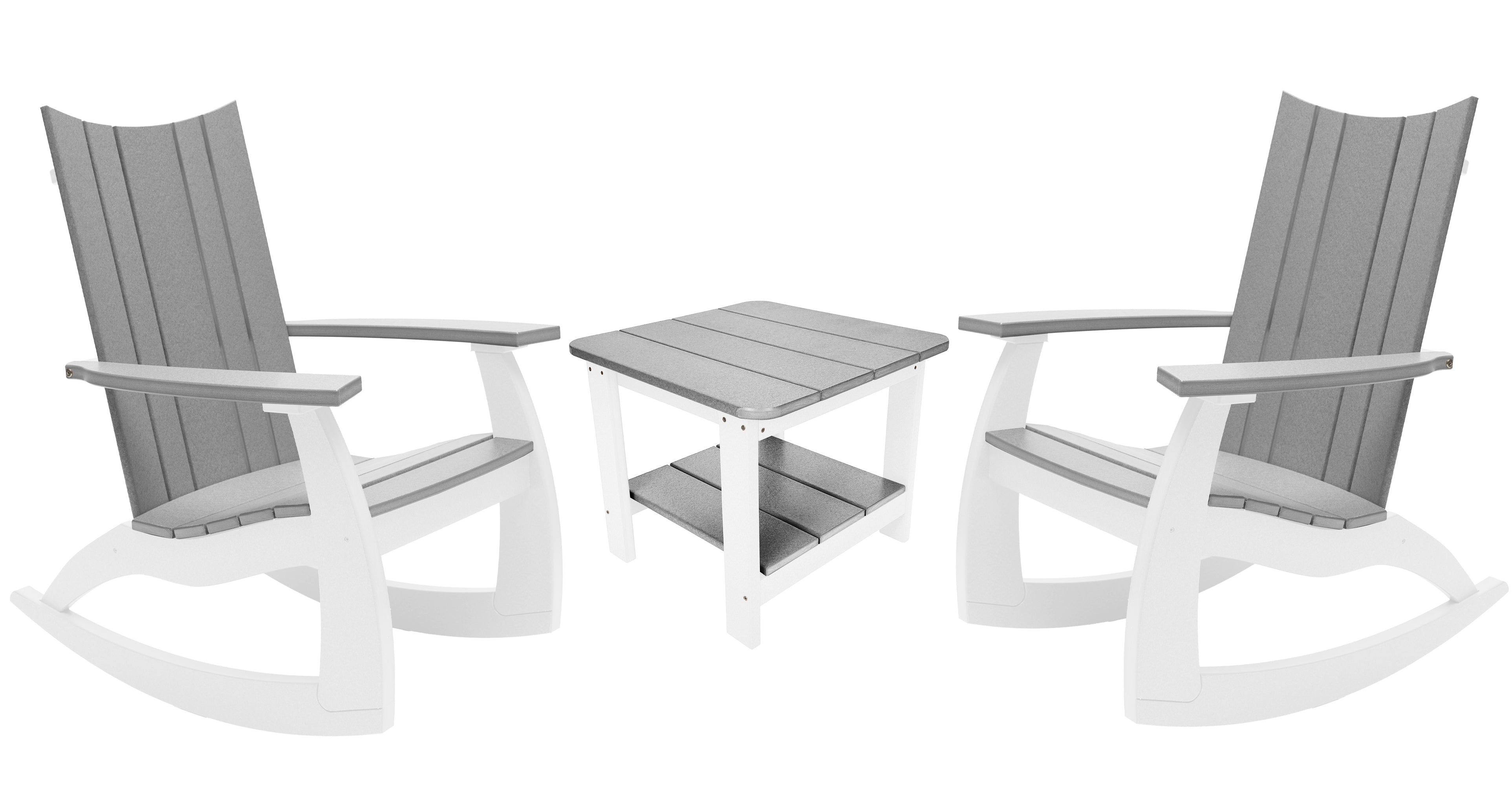 3-Piece Edge Modern Porch Rocker Set