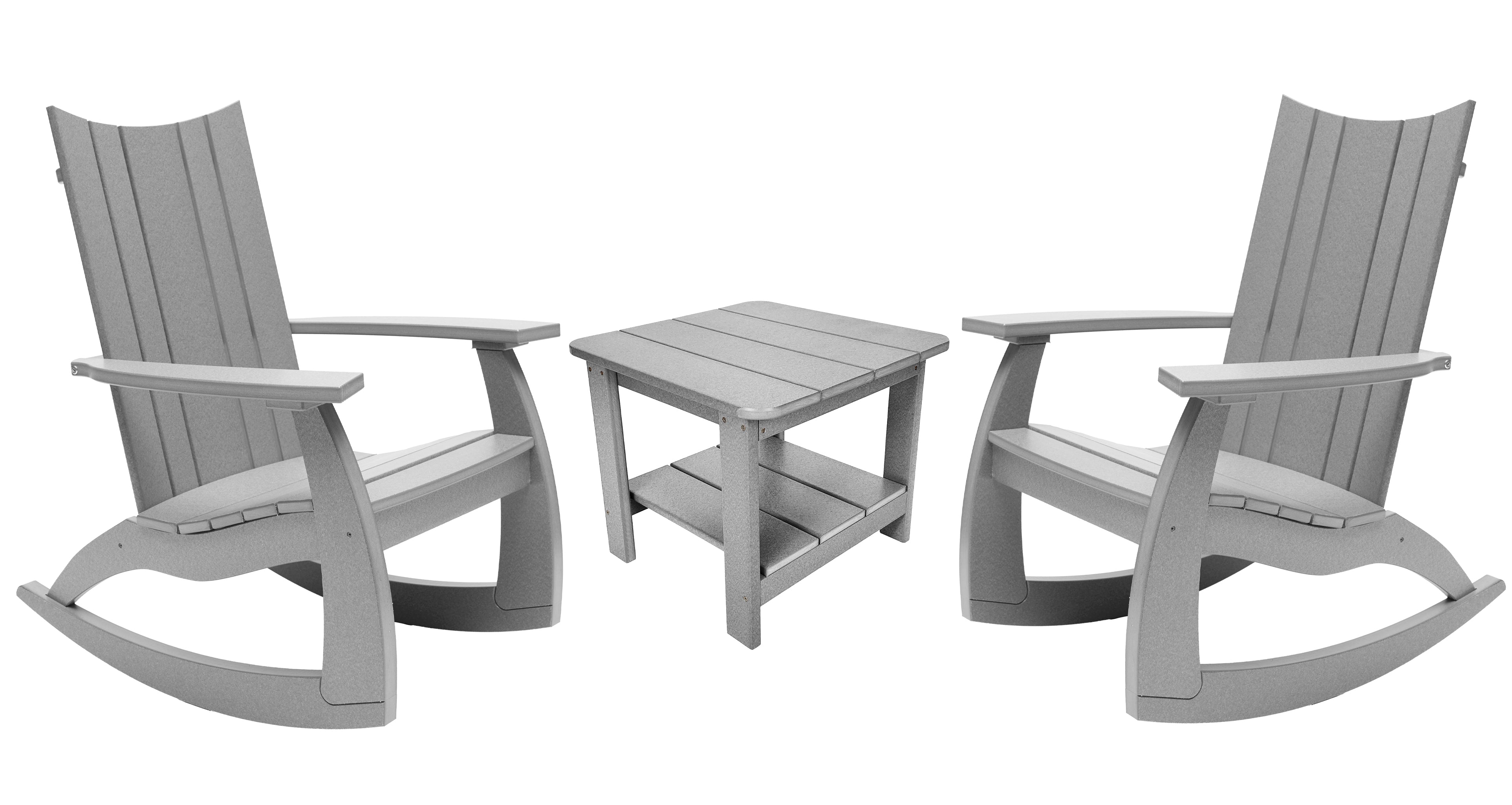 3-Piece Edge Modern Porch Rocker Set