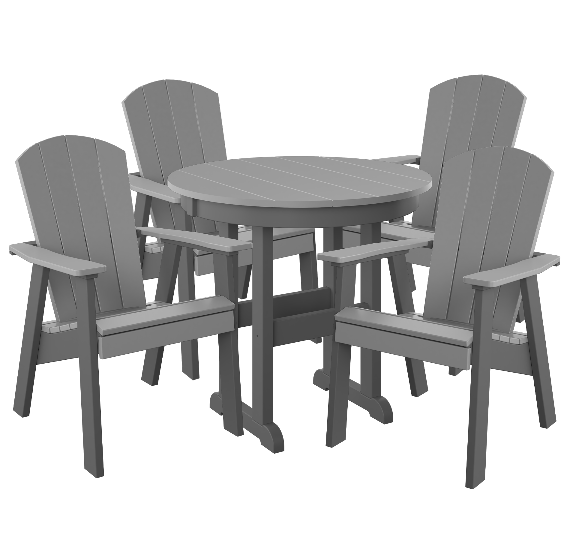DURAWEATHER POLY® 5-Piece Maybeck Adirondack Dining Set - New