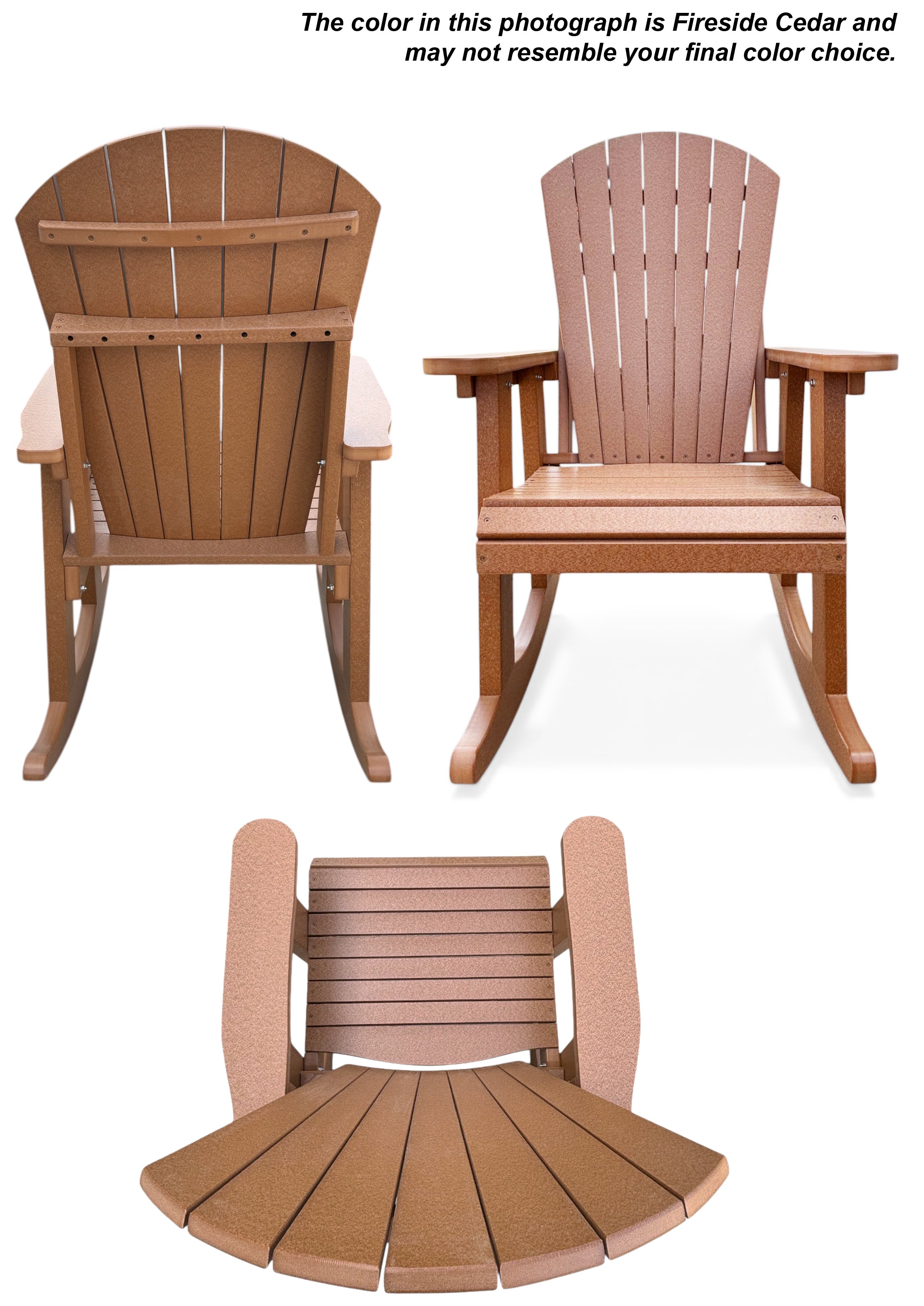 DURAWEATHER POLY® Adirondack Porch Rocker Lakeside