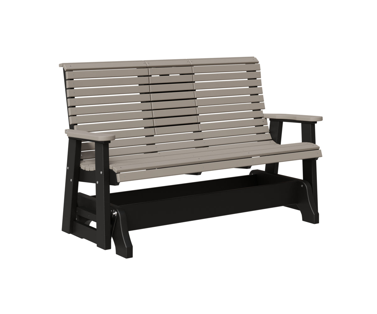 Classic 5' Rollback Loveseat Glider With Flip Down Console