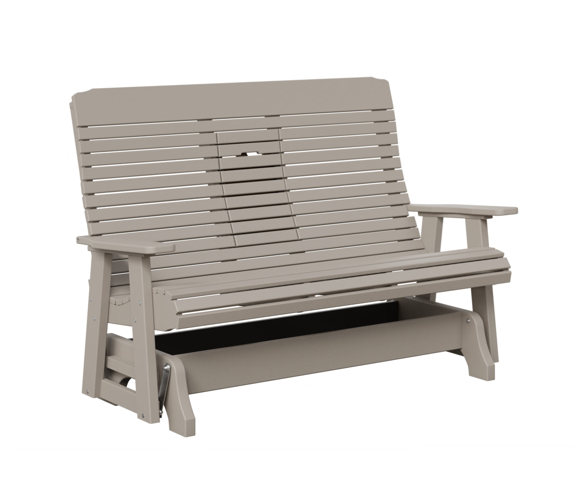 Traditional Loveseat Glider With Flip Down Console