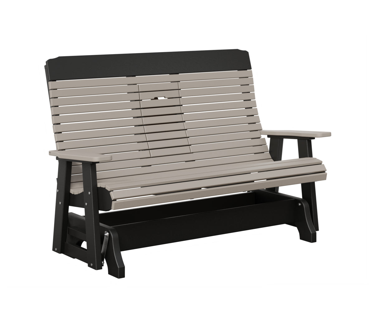 Traditional Loveseat Glider With Flip Down Console