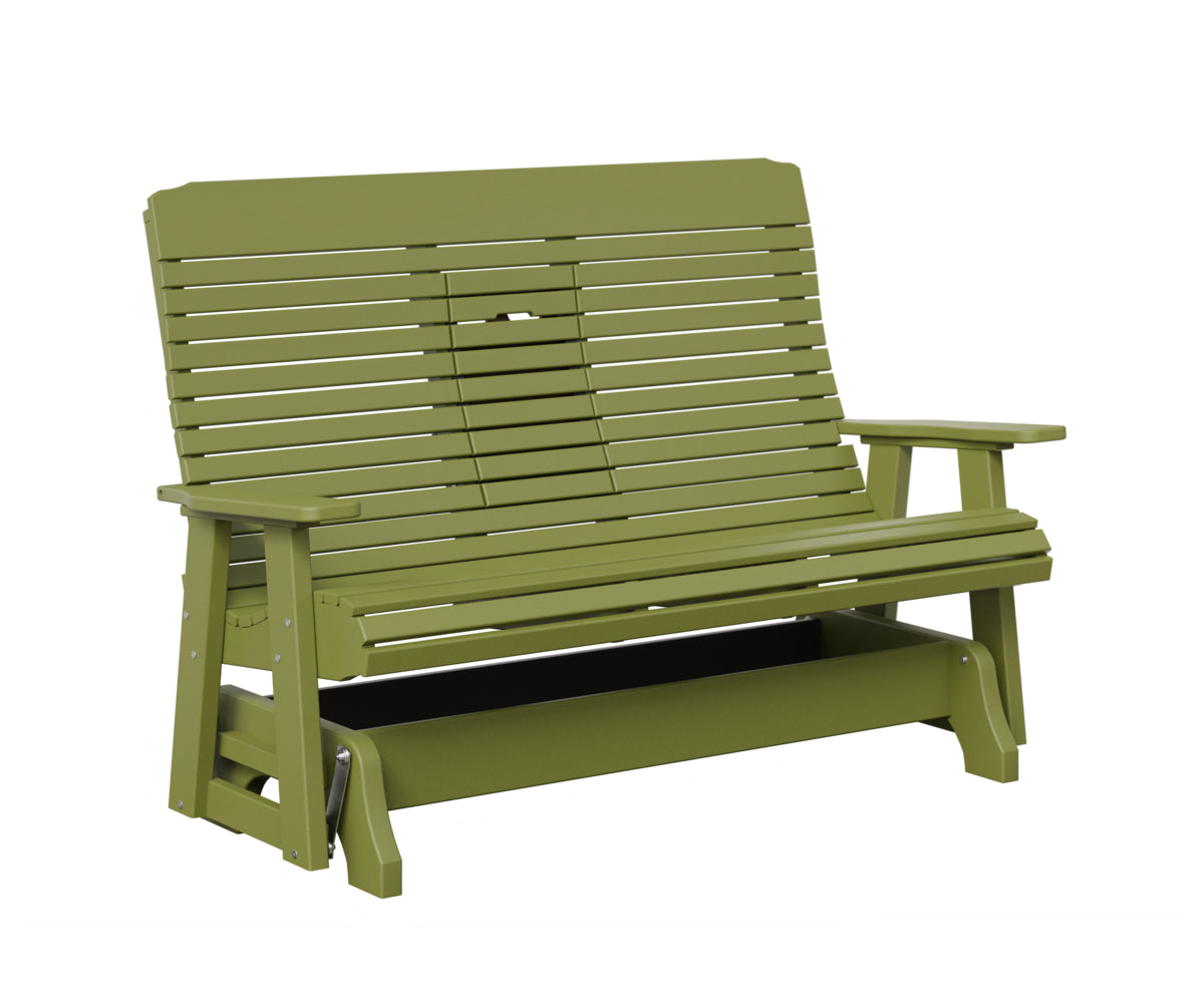 Traditional Loveseat Glider With Flip Down Console