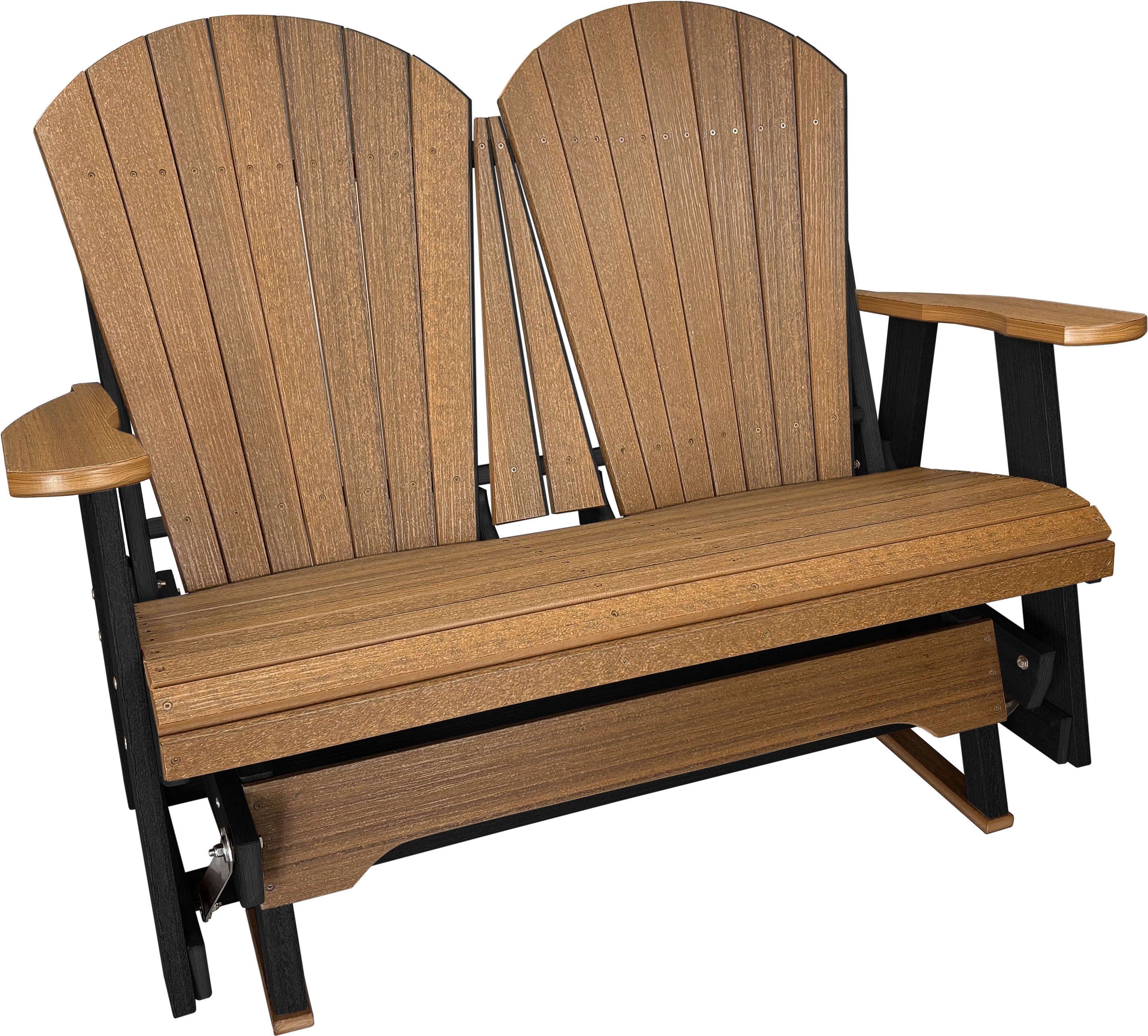 DuraWeather Poly Adirondack Loveseat Double Glider