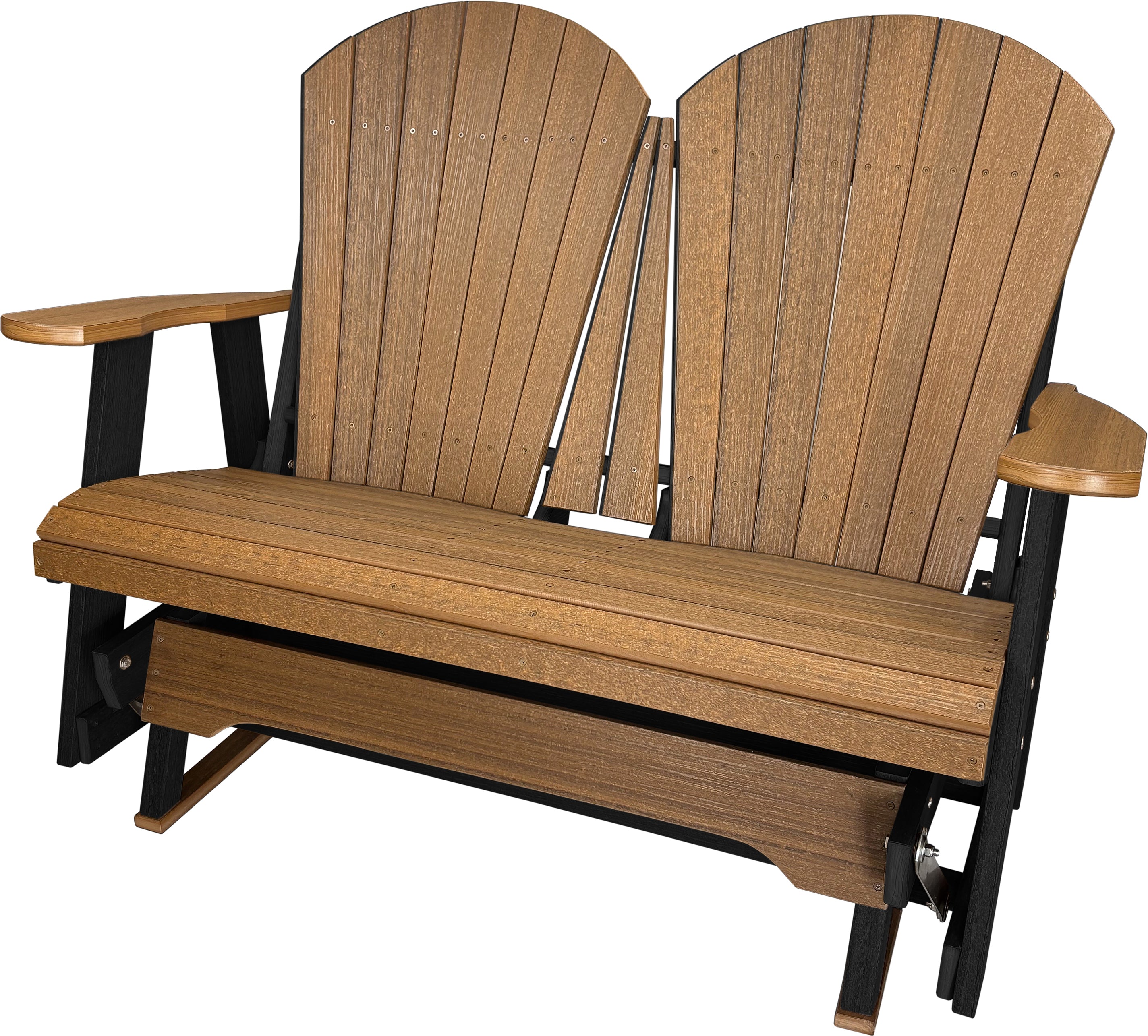 DuraWeather Poly Adirondack Loveseat Double Glider