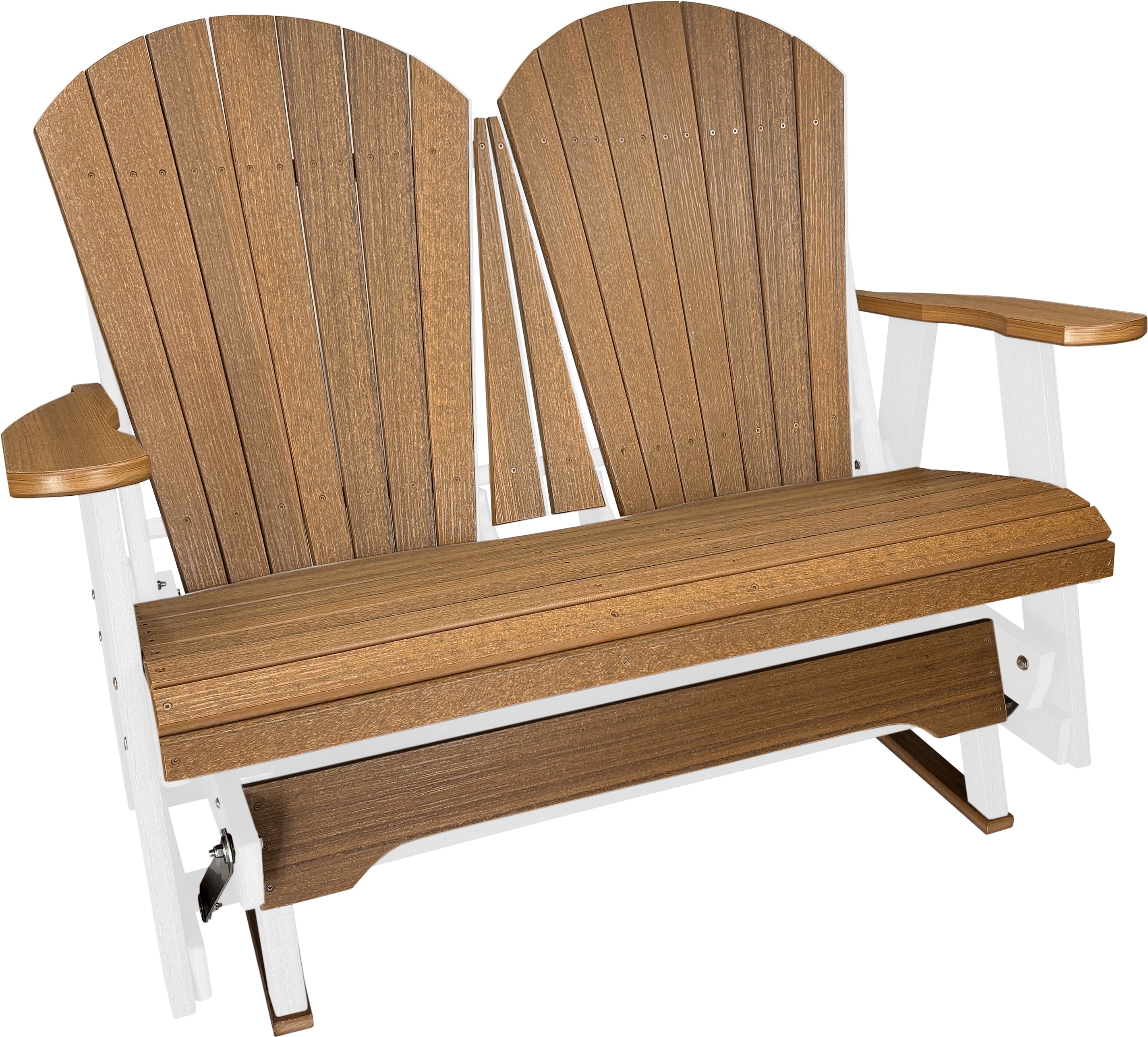DuraWeather Poly Adirondack Loveseat Double Glider