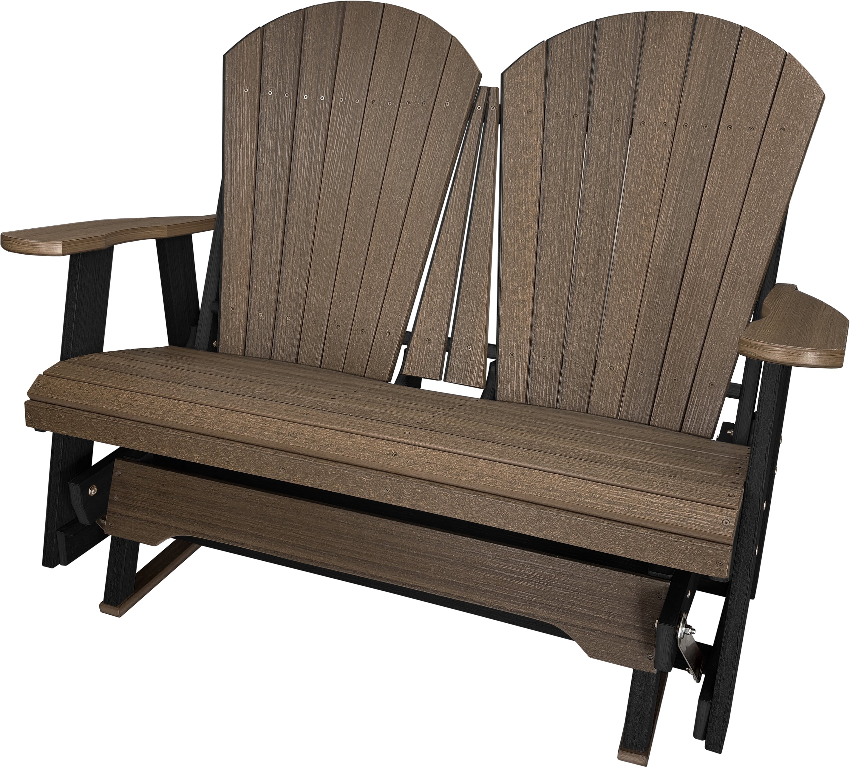 DuraWeather Poly Adirondack Loveseat Double Glider