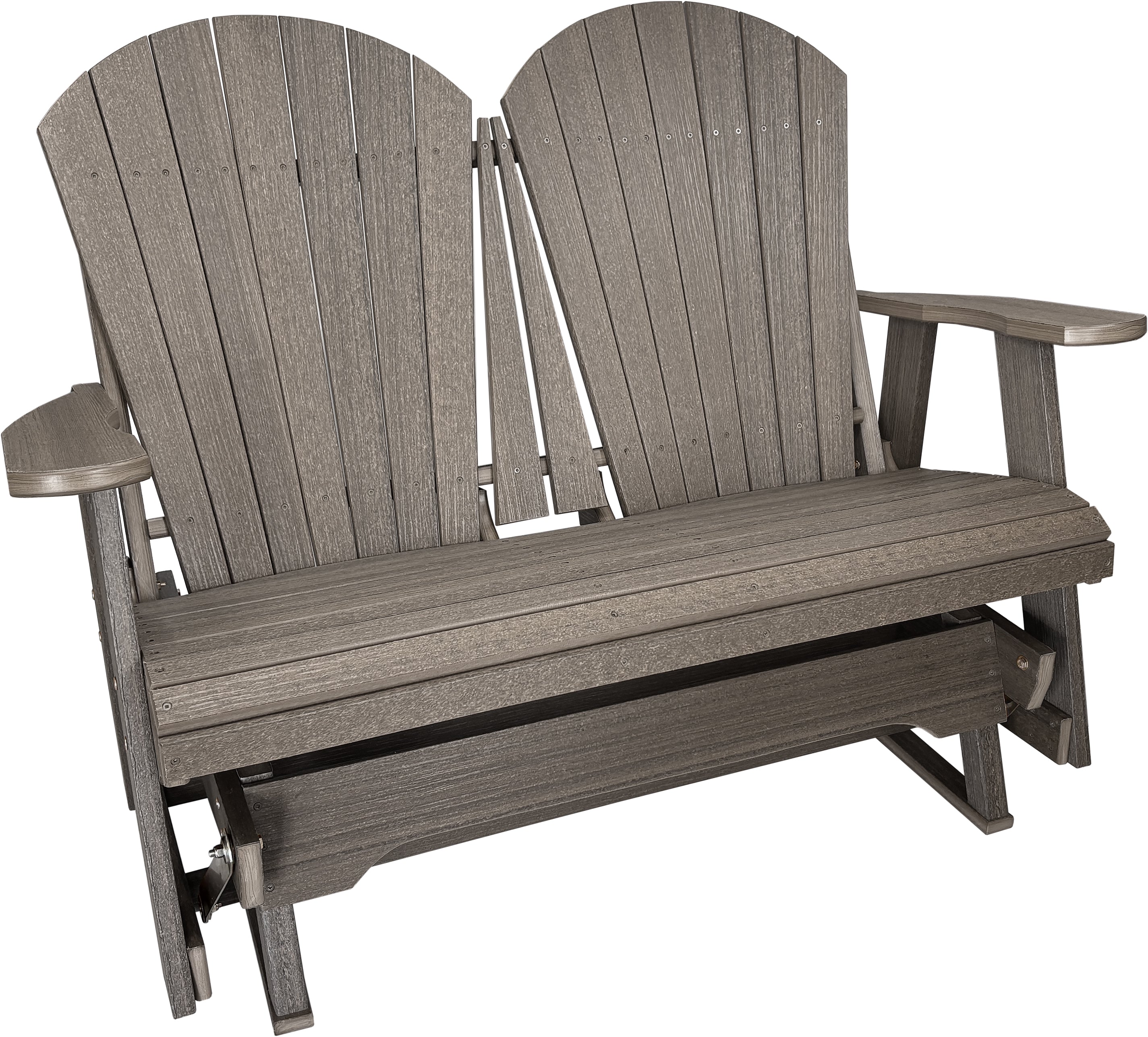 DuraWeather Poly Adirondack Loveseat Double Glider