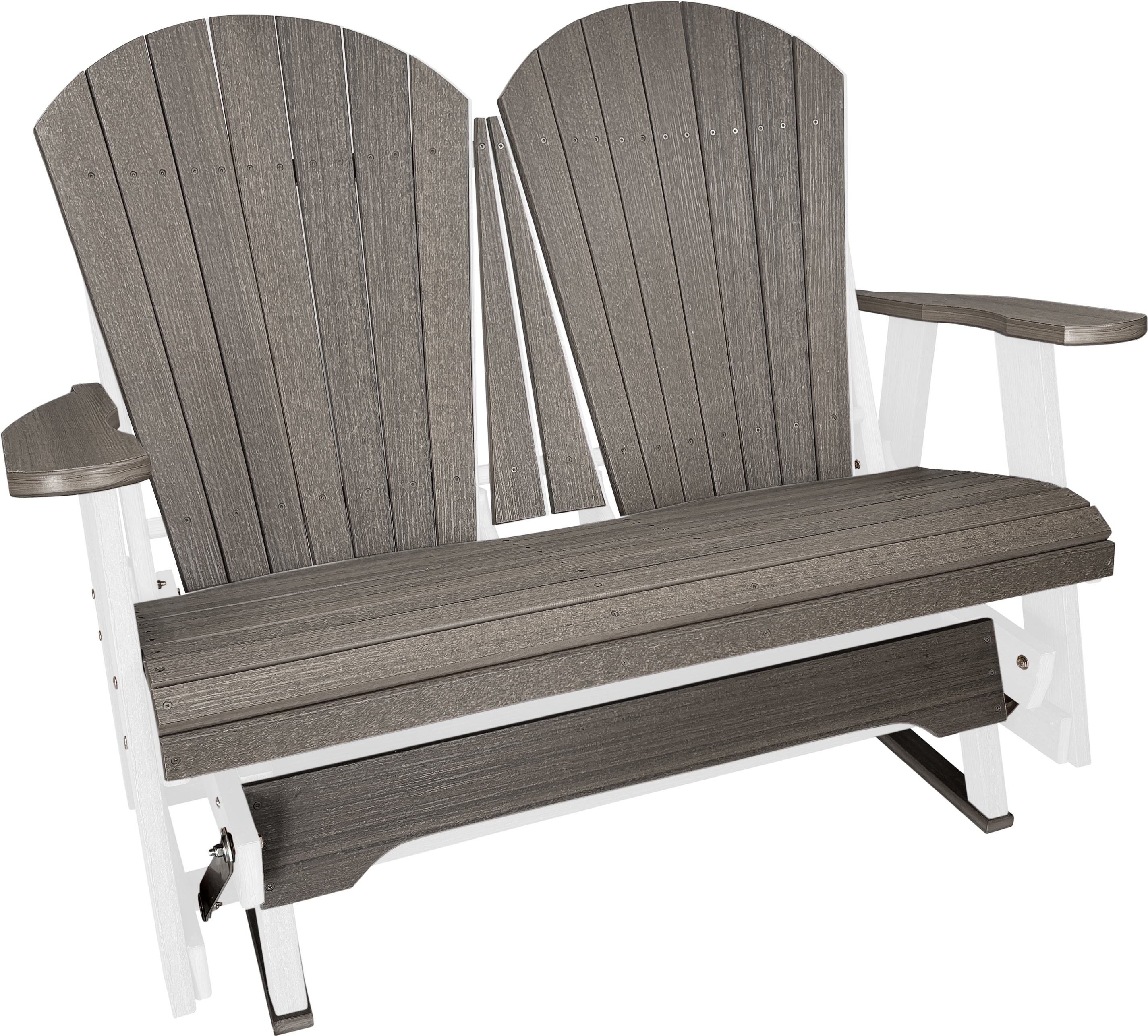 DuraWeather Poly Adirondack Loveseat Double Glider
