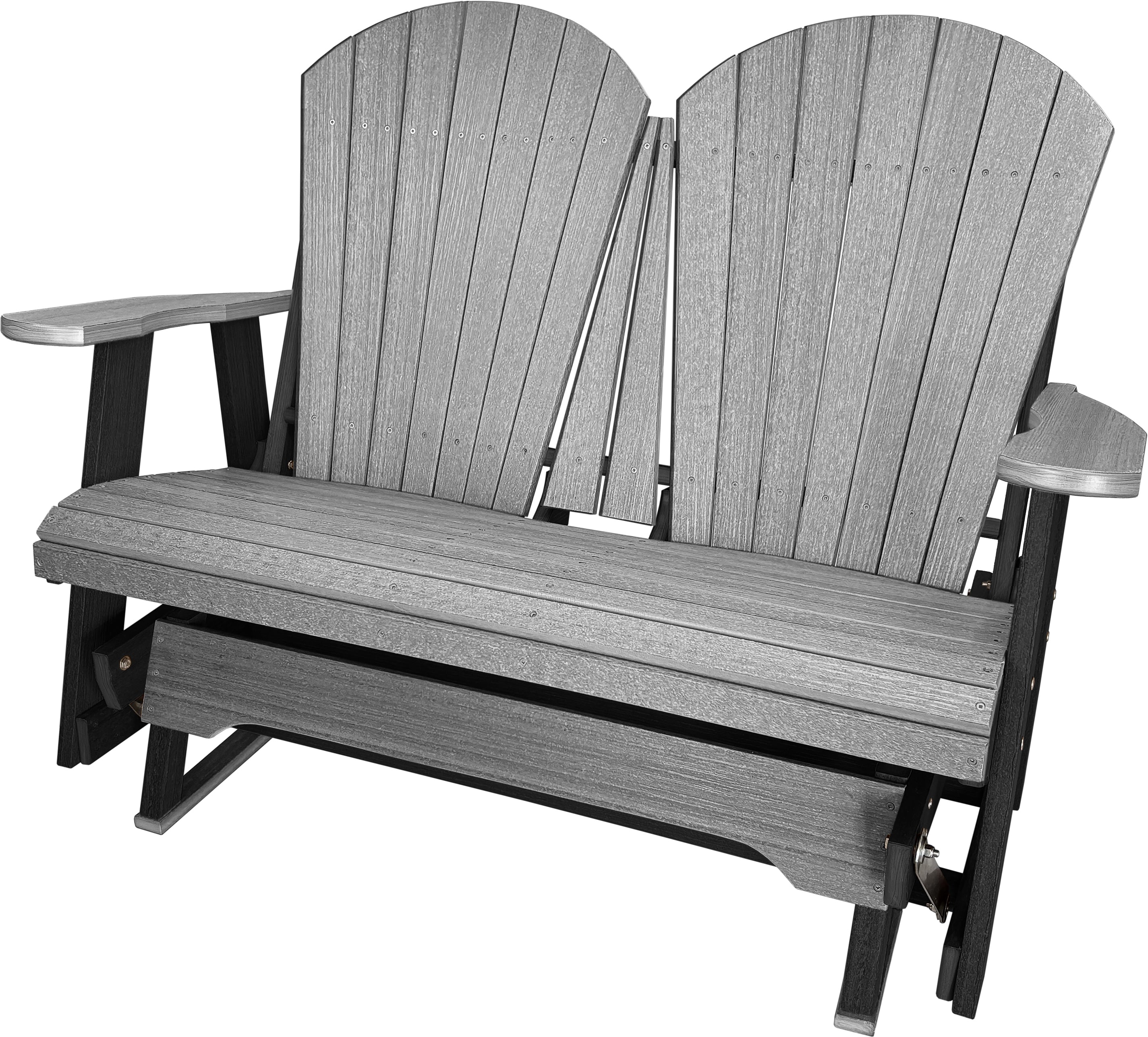 DuraWeather Poly Adirondack Loveseat Double Glider