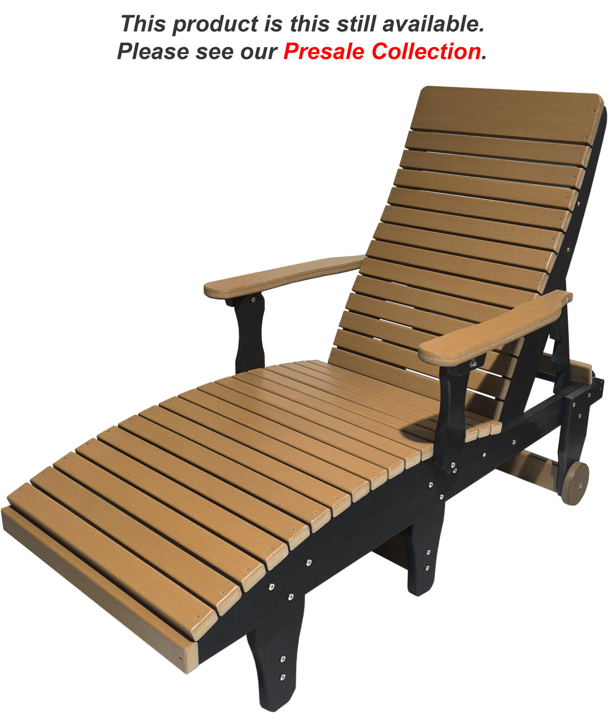 Chaise Lounge With Wheels And Adjustable Back